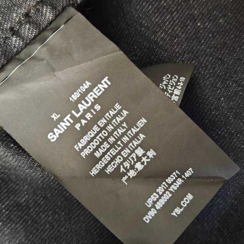 Saint Laurent Paris Saint Laurent Distressed Denim Jacket Size US M / EU 48-50 / 2 - 6 Thumbnail