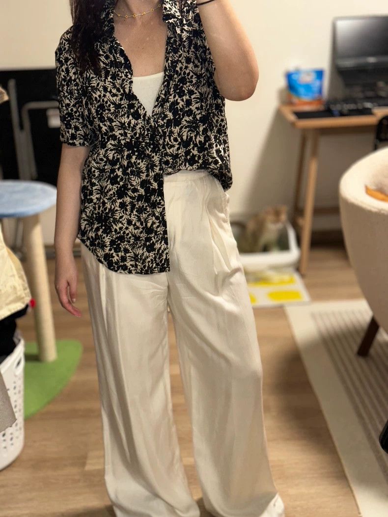 Yves Saint Laurent Yves Saint Laurent Floral Print Short Sleeve Shirt Size US M / EU 48-50 / 2 - 8 Thumbnail