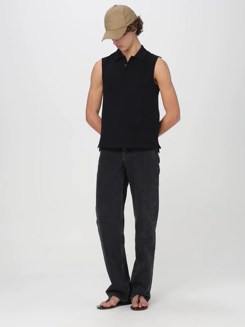 Saint Laurent Paris Saint Laurent Black Sleeveless Polo Shirt L/XL Size US L / EU 52-54 / 3 - 9 Thumbnail