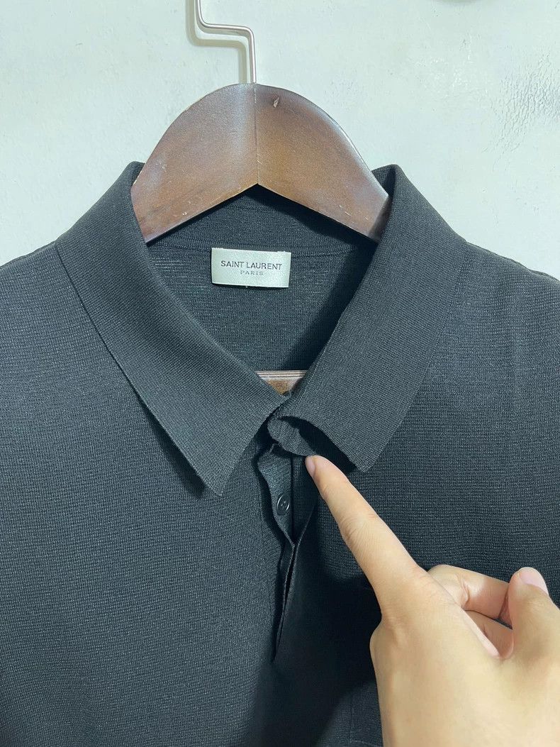 Saint Laurent Paris Saint Laurent Black Sleeveless Polo Shirt L/XL Size US L / EU 52-54 / 3 - 5 Thumbnail