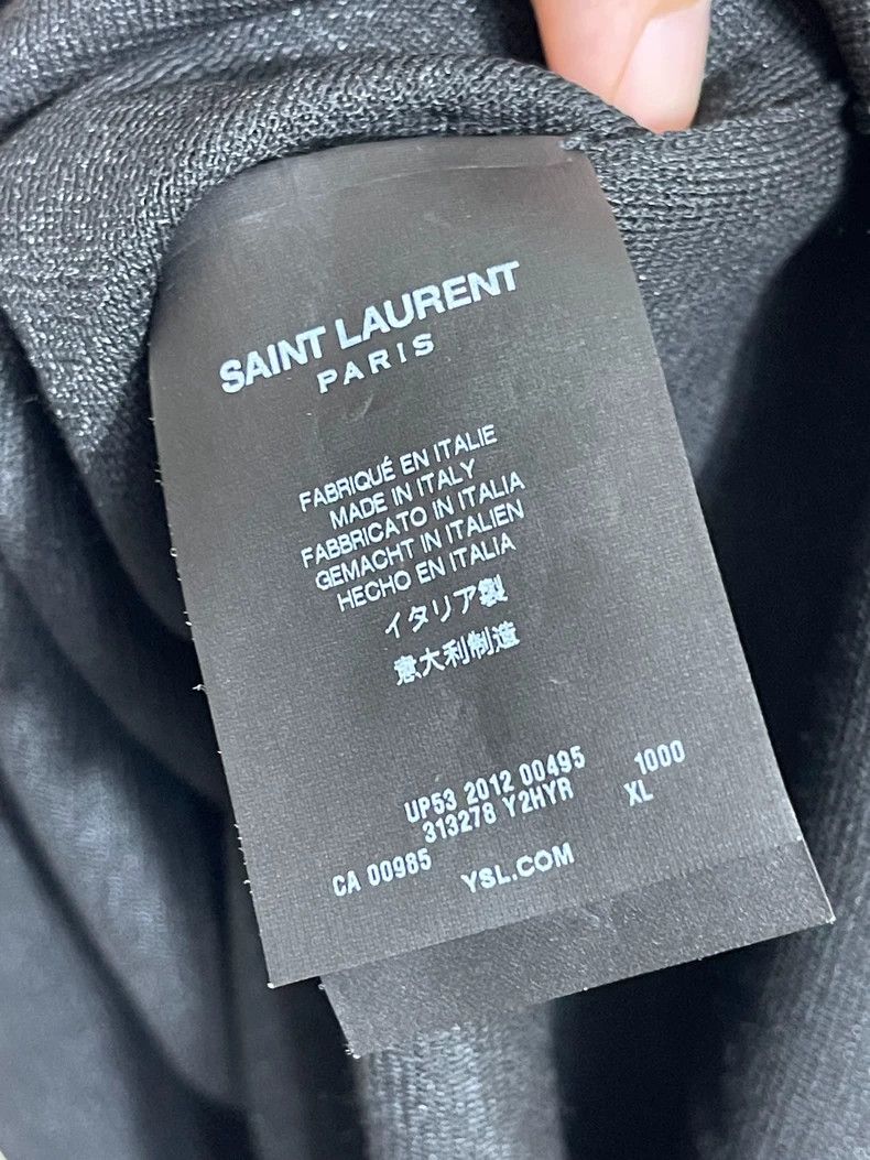 Saint Laurent Paris Saint Laurent Black Sleeveless Polo Shirt L/XL Size US L / EU 52-54 / 3 - 7 Thumbnail