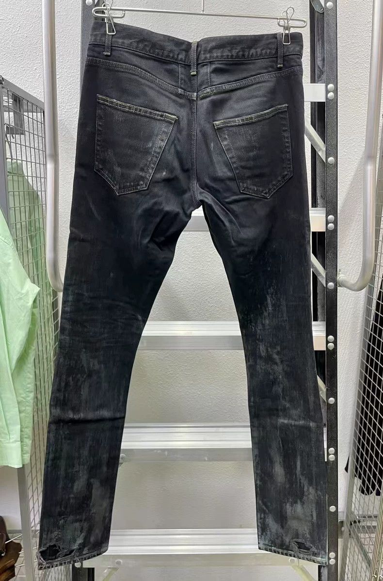 Kapital Distressed Black Denim Jeans for Sale Size US 29 - 2 Thumbnail