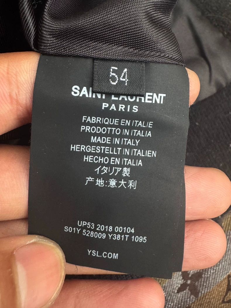 Yves Saint Laurent YSL Baseball Jacket with White Stripes Size US M / EU 48-50 / 2 - 3 Thumbnail