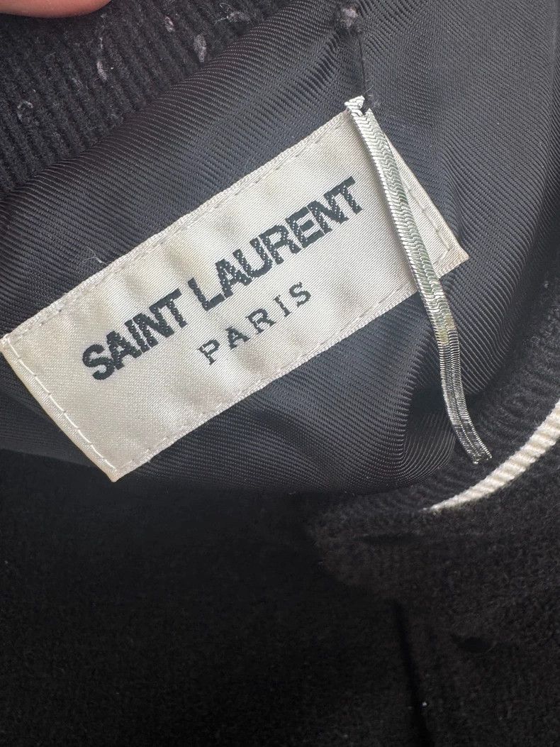 Yves Saint Laurent YSL Baseball Jacket with White Stripes Size US M / EU 48-50 / 2 - 7 Thumbnail