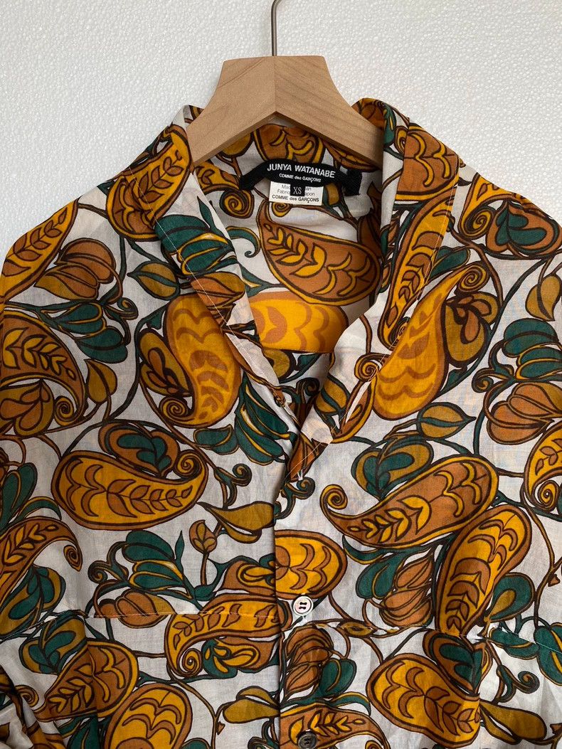 Junya Watanabe Junya Watanabe Floral Print Button-Up Top Size US XS / EU 42 / 0 - 3 Thumbnail