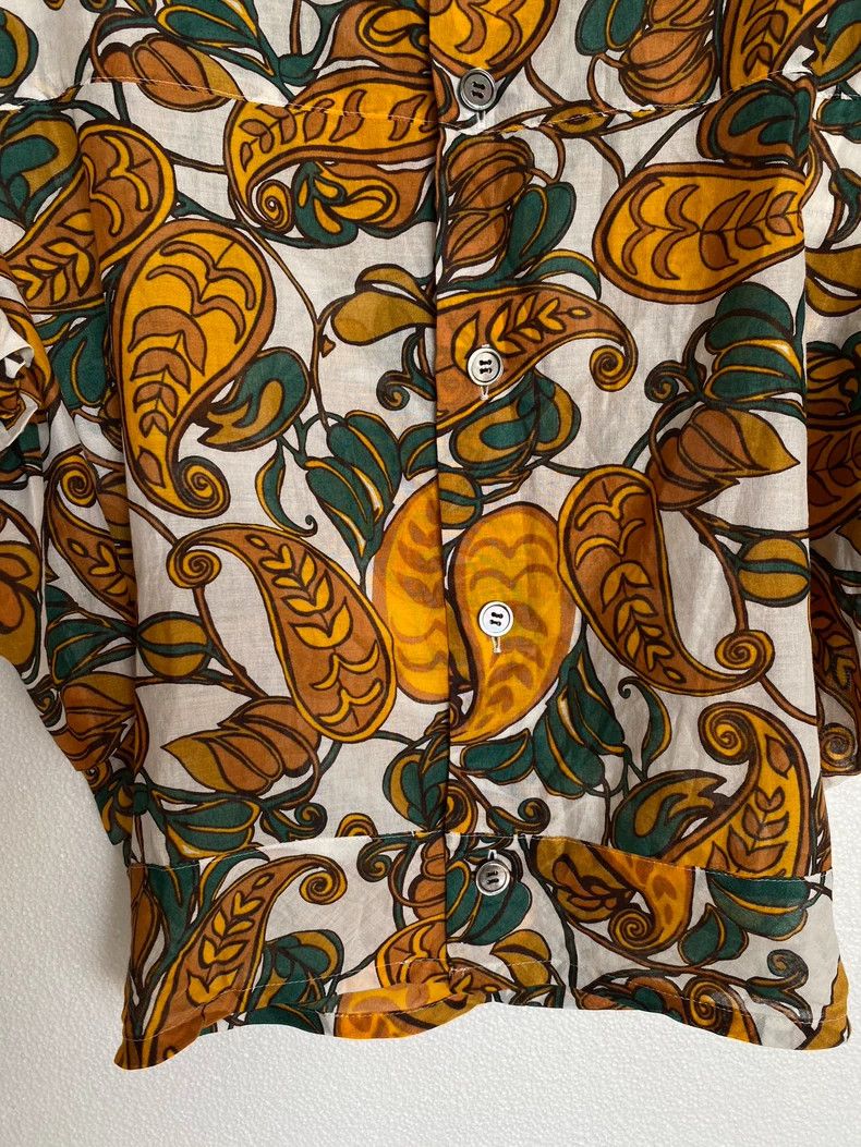 Junya Watanabe Junya Watanabe Floral Print Button-Up Top Size US XS / EU 42 / 0 - 4 Thumbnail