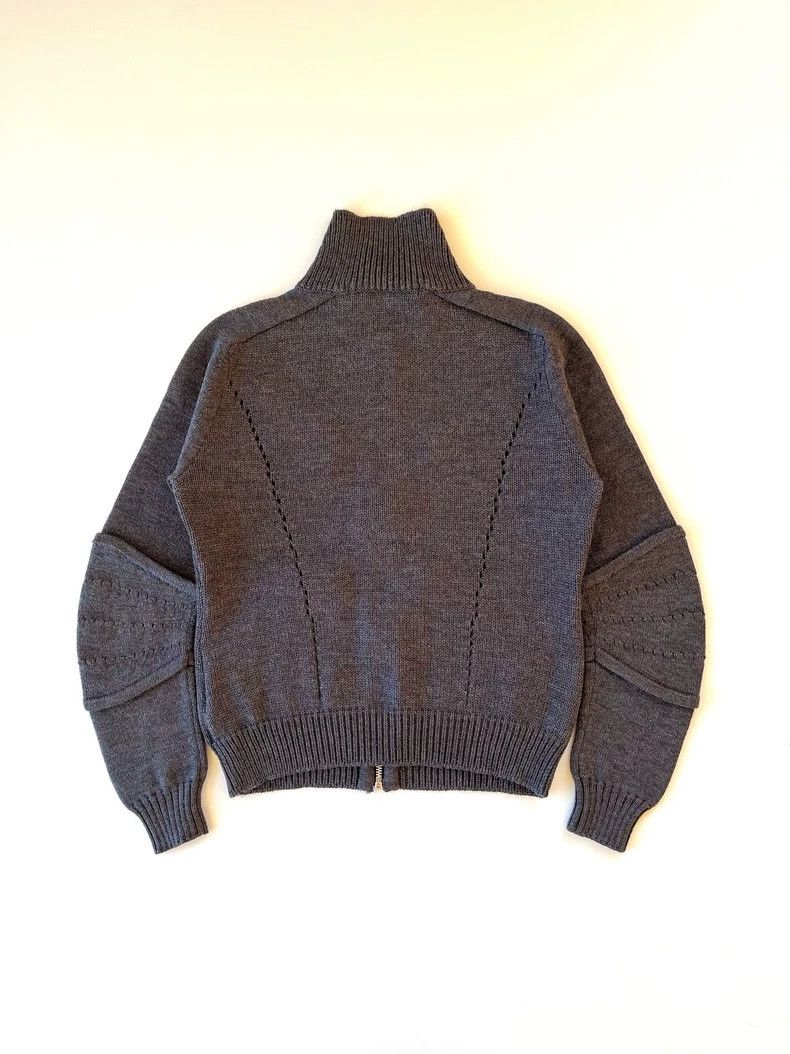 Junya Watanabe JUNYA WATANABE Zip Knit Jacket in Gray Size US M / EU 48-50 / 2 - 4 Thumbnail