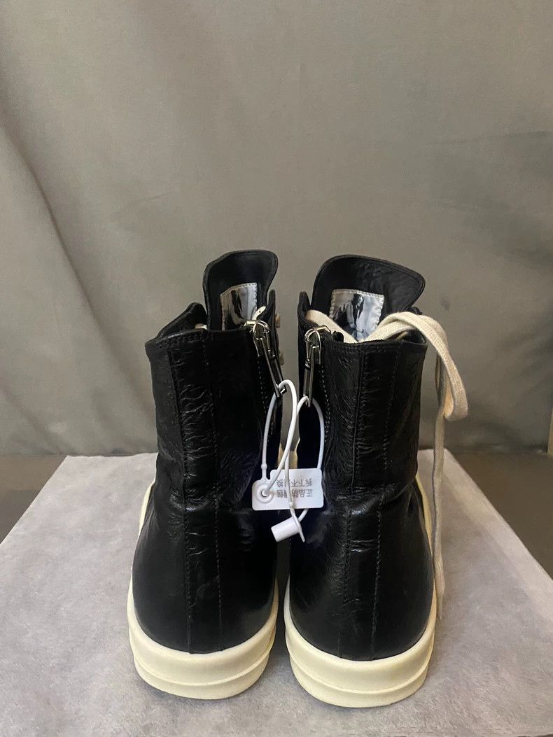 Rick Owens Rick Owens High-Top Black Leather Sneakers Size US 8 / EU 41 - 4 Thumbnail