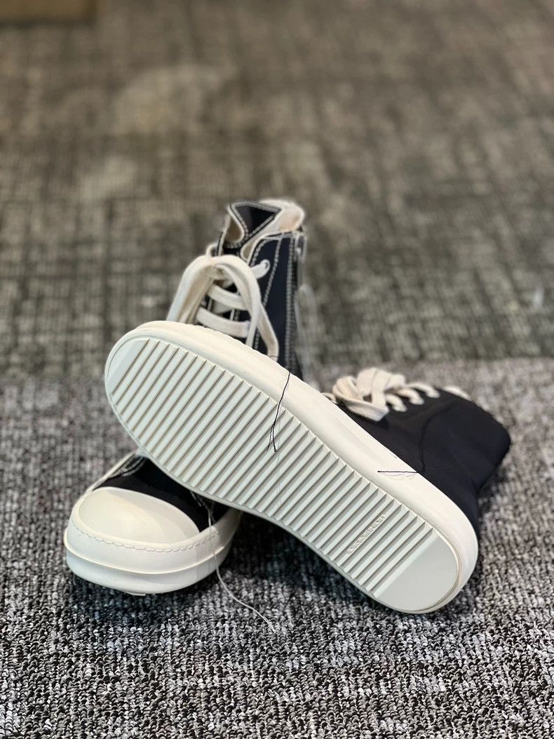 Rick Owens Rick Owens Black Casual High-Top Sneakers Size US 6.5 / EU 39-40 - 2 Thumbnail