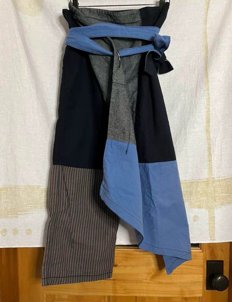 Kapital Color Blocked Design High-Waisted Cropped Pants Size US 27 - 5 Thumbnail