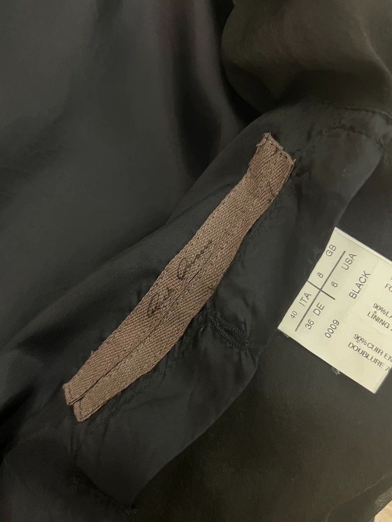 Rick Owens Rick Owens Silk and Leather Jacket Coat Size US M / EU 48-50 / 2 - 4 Thumbnail
