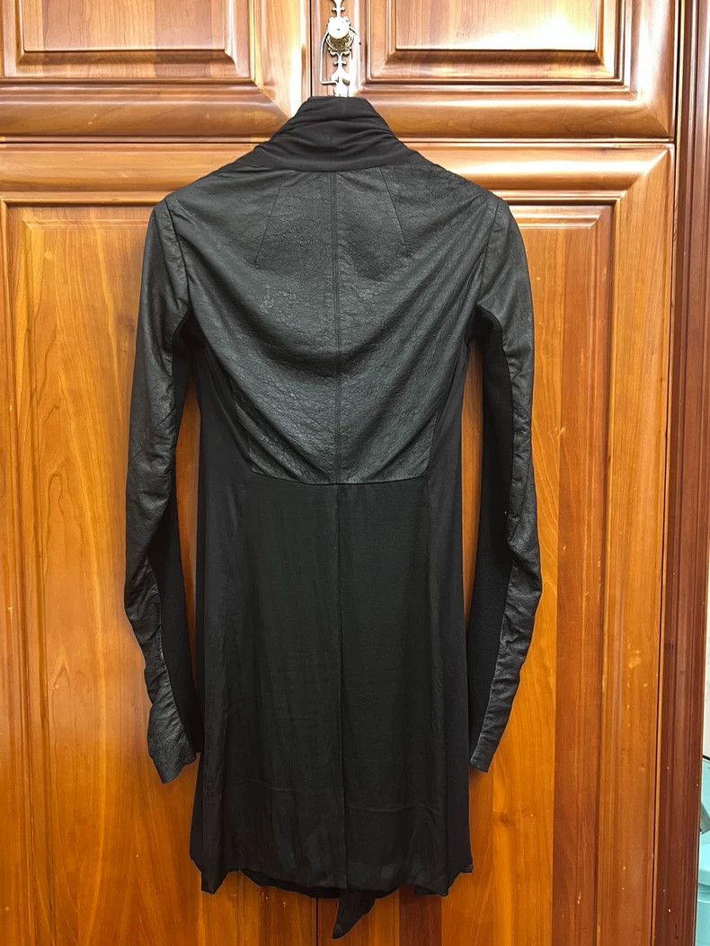 Rick Owens Rick Owens Silk and Leather Jacket Coat Size US M / EU 48-50 / 2 - 3 Thumbnail