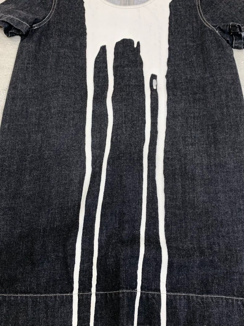 Rick Owens Rick Owens Denim T-Shirt with Paint Design Size US S / EU 44-46 / 1 - 3 Thumbnail