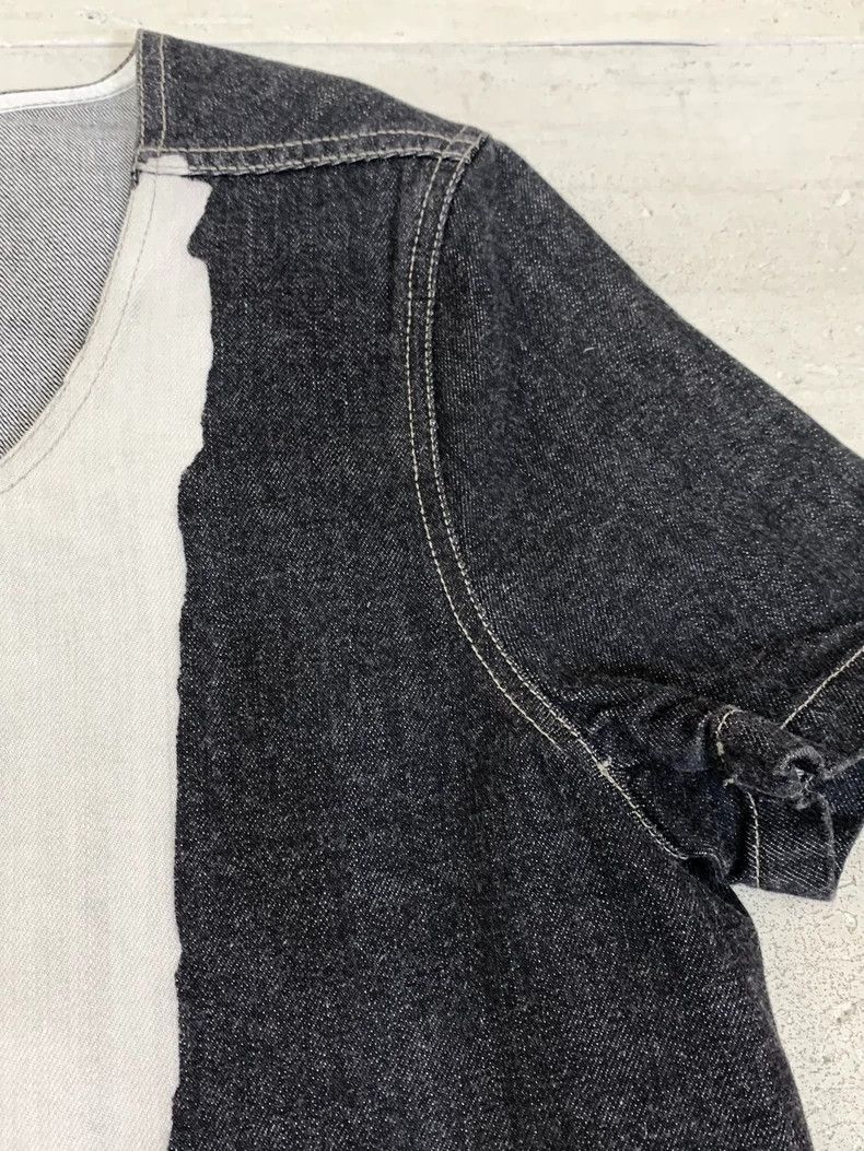 Rick Owens Rick Owens Denim T-Shirt with Paint Design Size US S / EU 44-46 / 1 - 4 Thumbnail