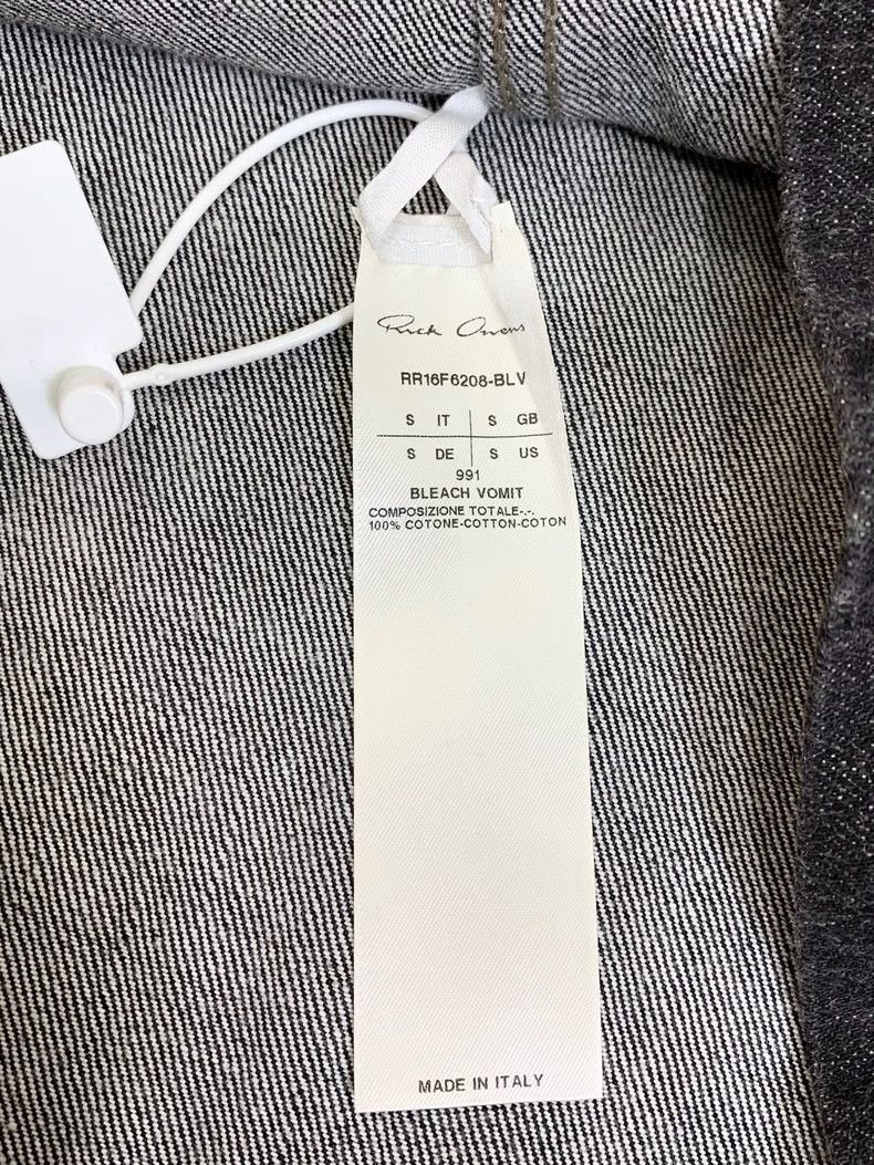 Rick Owens Rick Owens Denim T-Shirt with Paint Design Size US S / EU 44-46 / 1 - 9 Thumbnail