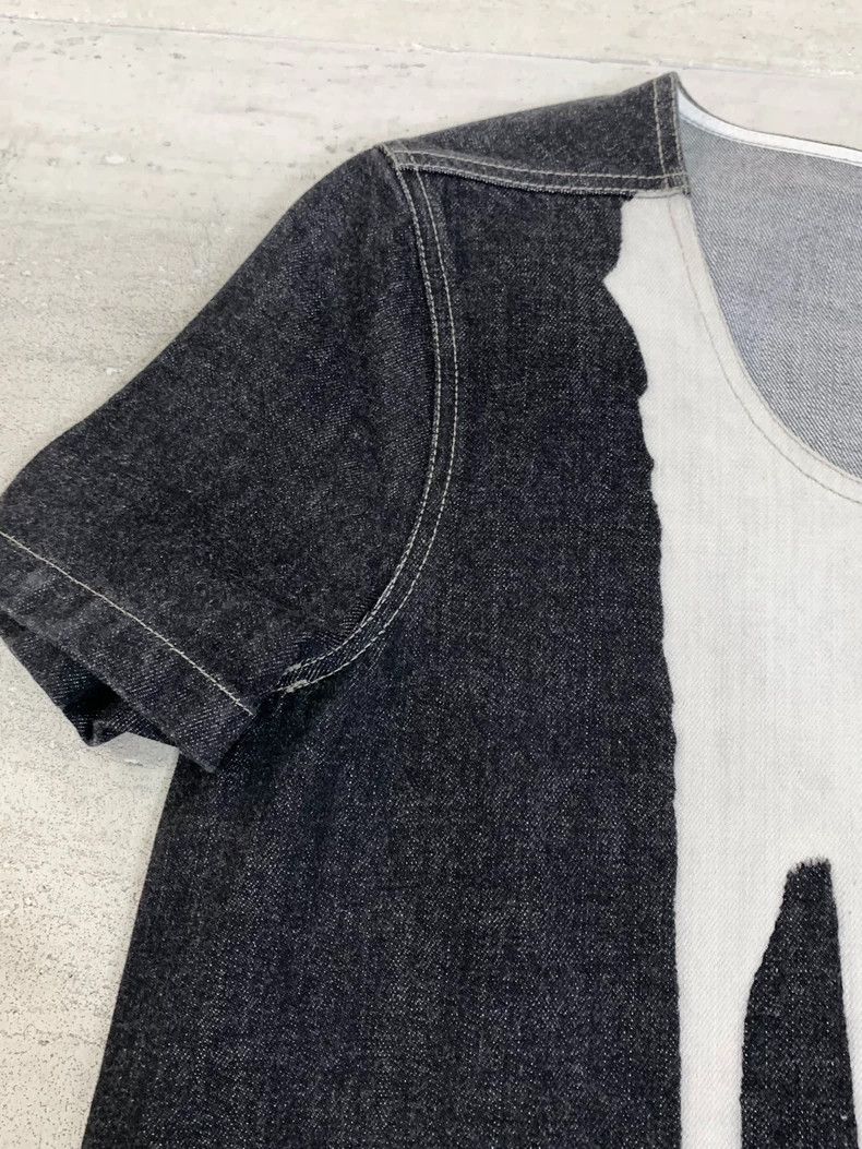 Rick Owens Rick Owens Denim T-Shirt with Paint Design Size US S / EU 44-46 / 1 - 5 Thumbnail