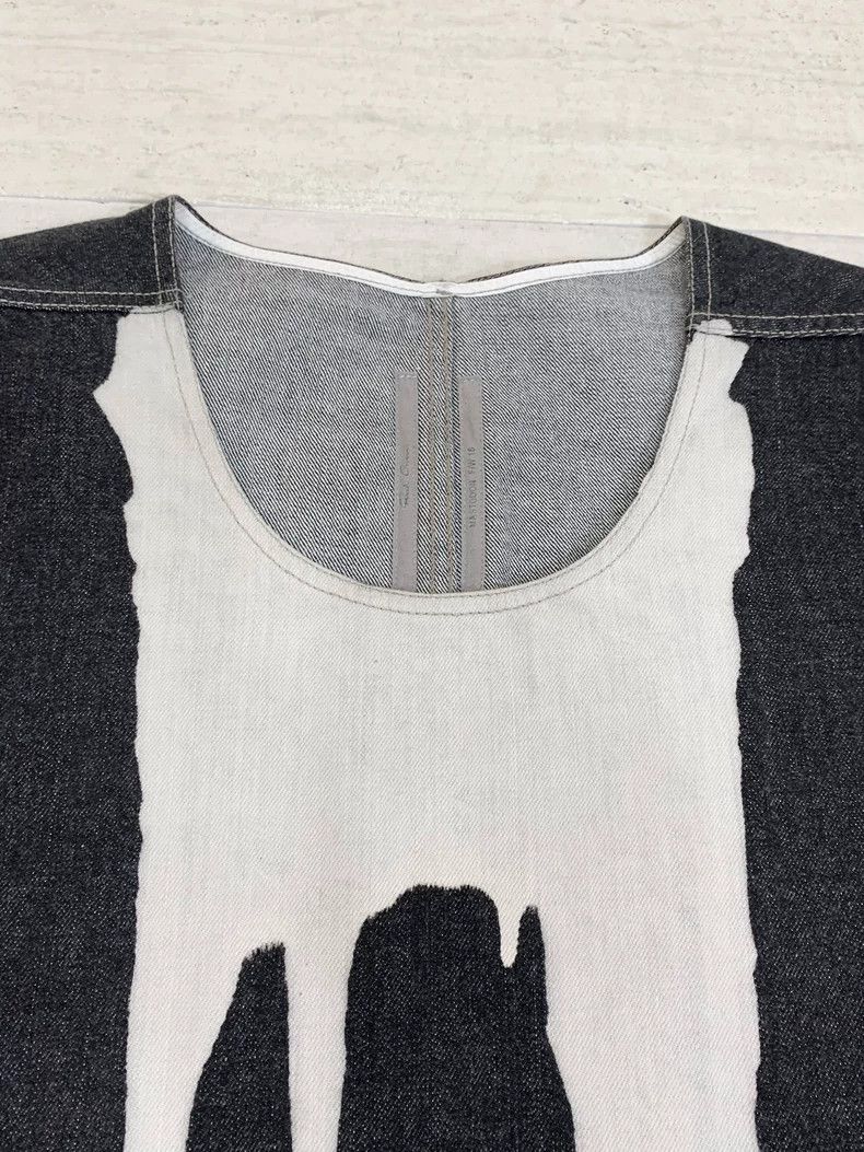 Rick Owens Rick Owens Denim T-Shirt with Paint Design Size US S / EU 44-46 / 1 - 2 Thumbnail