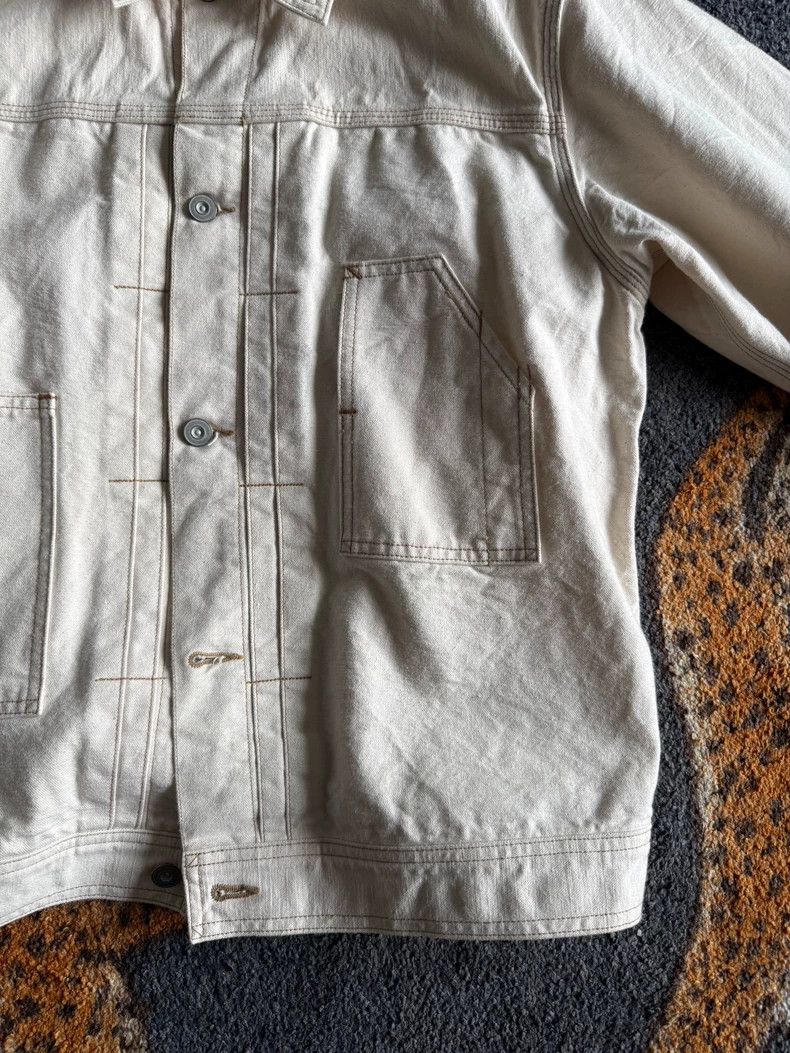 Freewheelers FREEWHEELERS "GLAZIER" Work Jacket in White Size US L / EU 52-54 / 3 - 3 Thumbnail