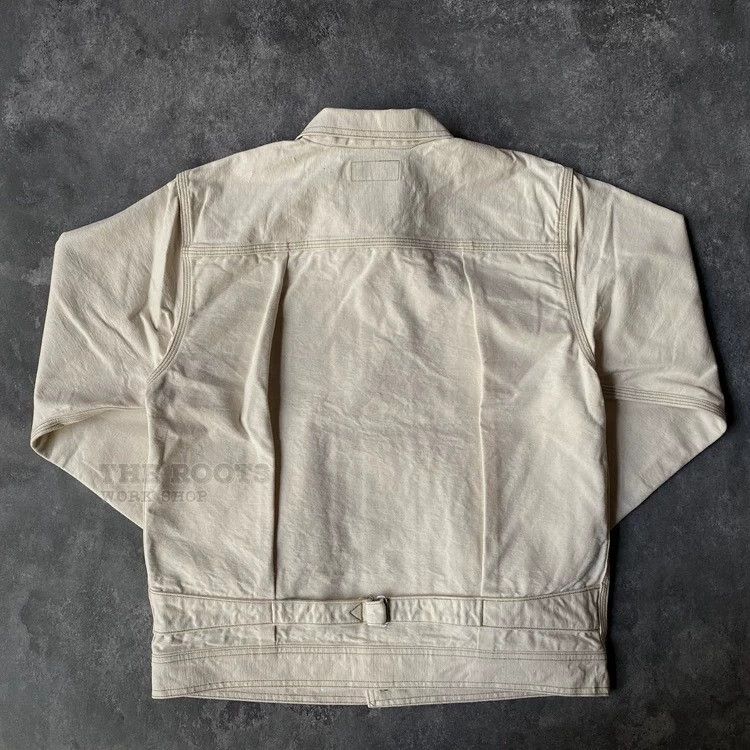 Freewheelers FREEWHEELERS "GLAZIER" Work Jacket in White Size US L / EU 52-54 / 3 - 7 Thumbnail