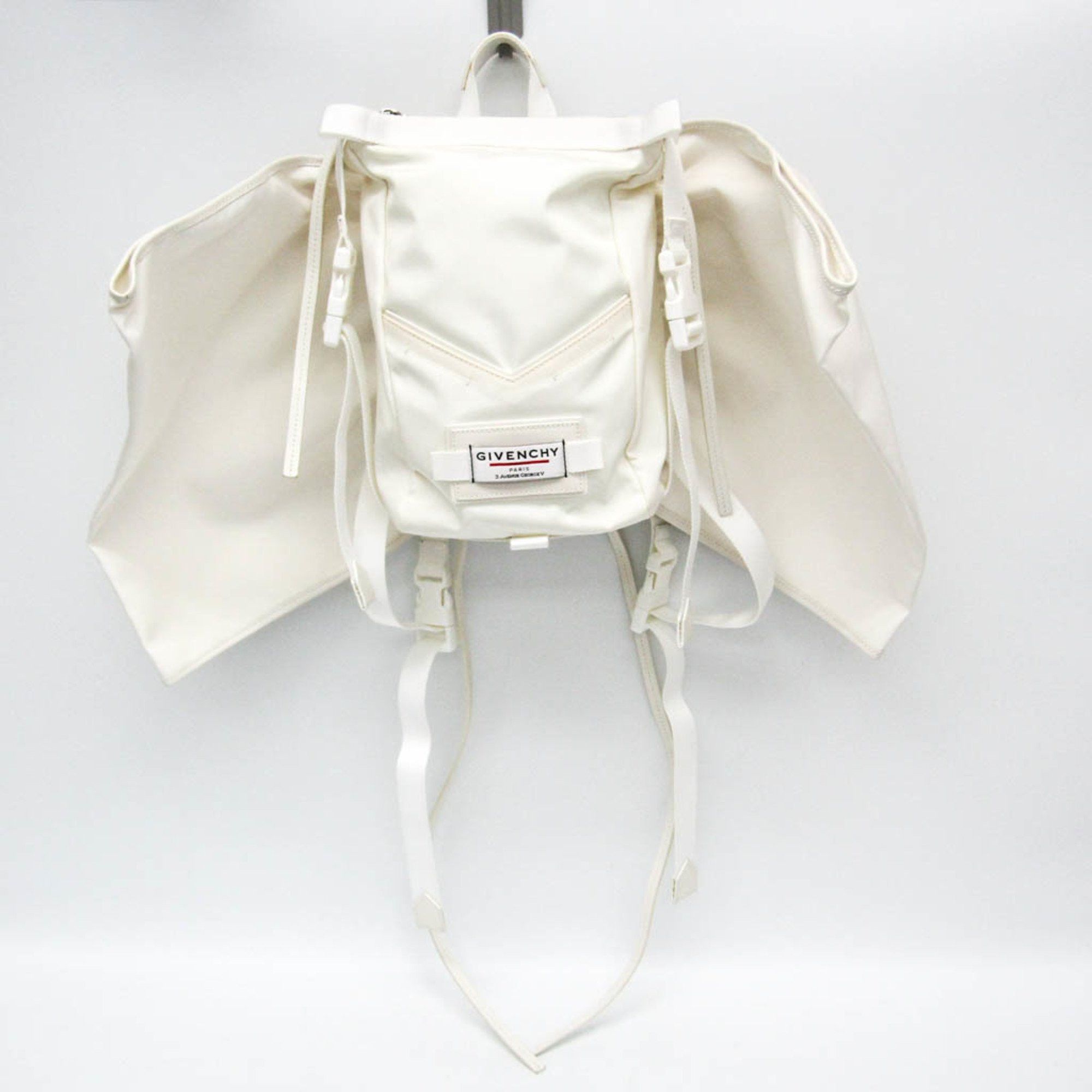 Givenchy Givenchy Downtown BB50BPBORT Women's Leather,Nylon Canvas Backpack White Size ONE SIZE - 13 Thumbnail
