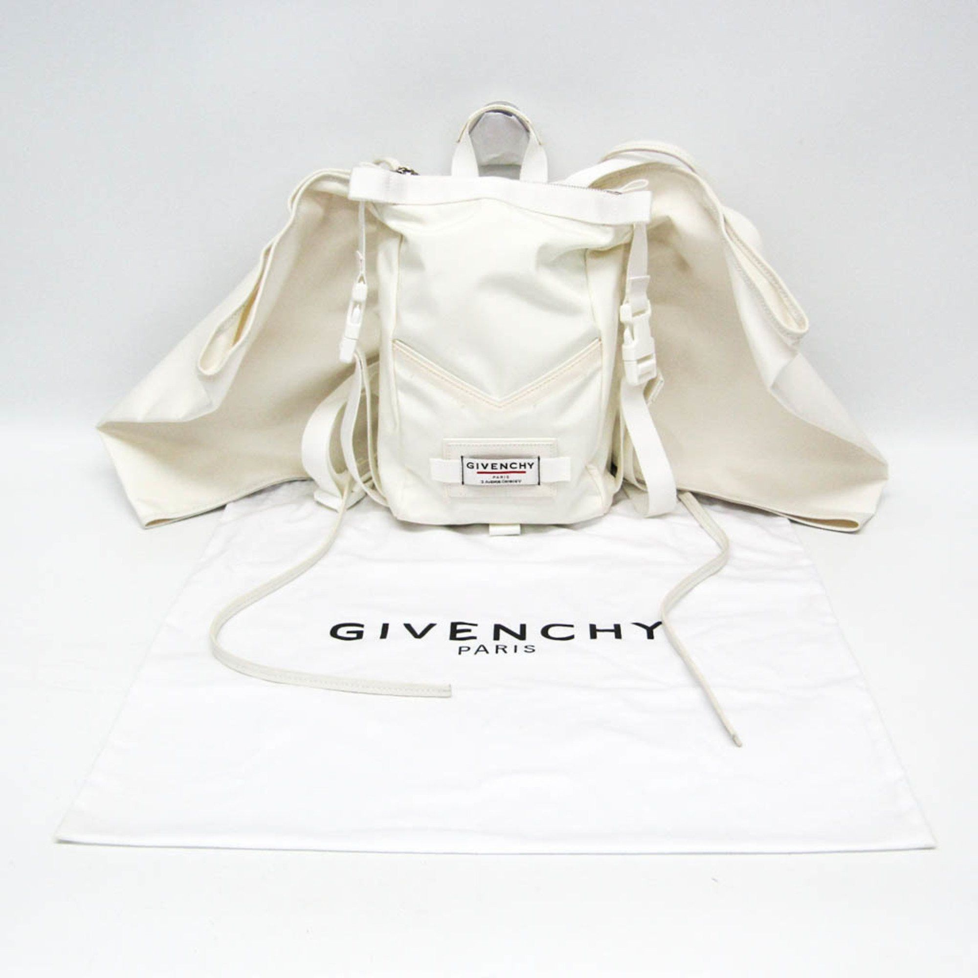 Givenchy Givenchy Downtown BB50BPBORT Women's Leather,Nylon Canvas Backpack White Size ONE SIZE - 2 Thumbnail