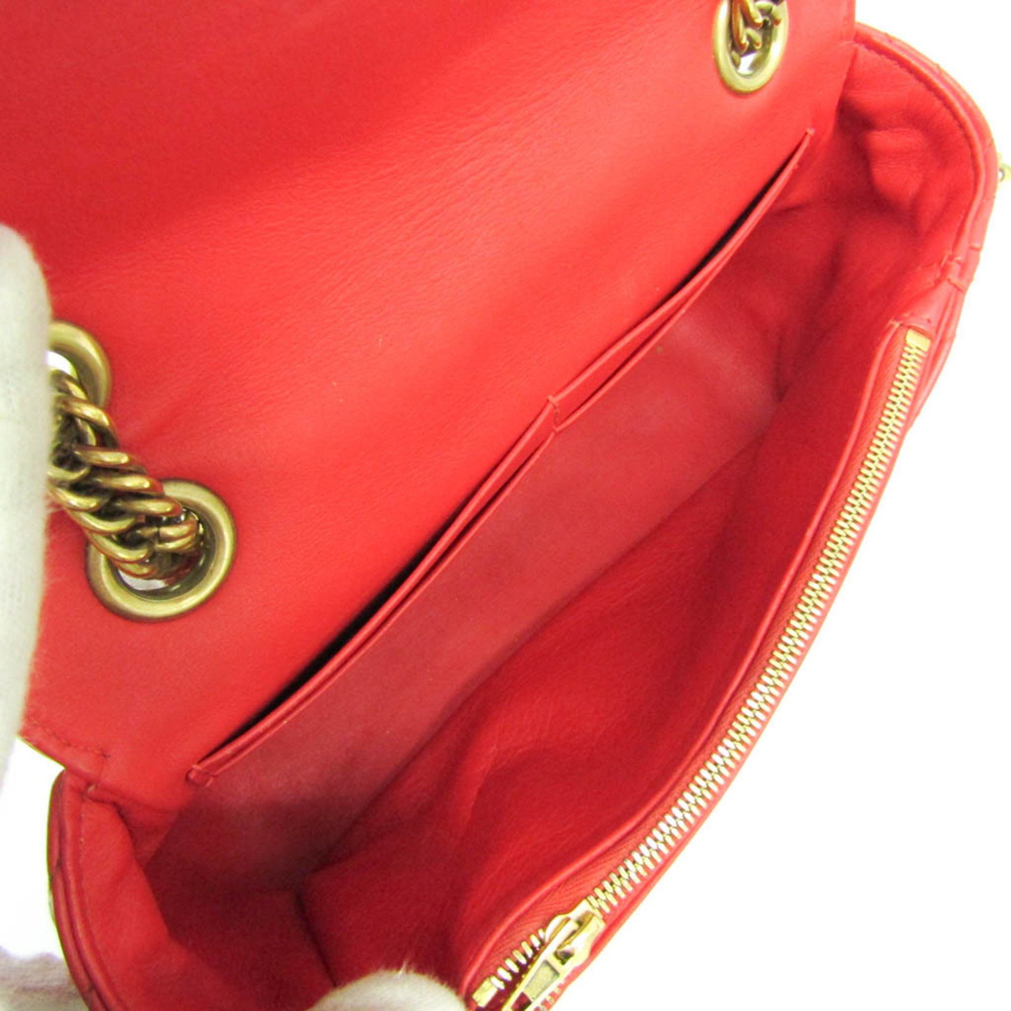 Balenciaga Balenciaga BB Logo 501681 Women's Leather Shoulder Bag Red Color Size ONE SIZE - 4 Thumbnail