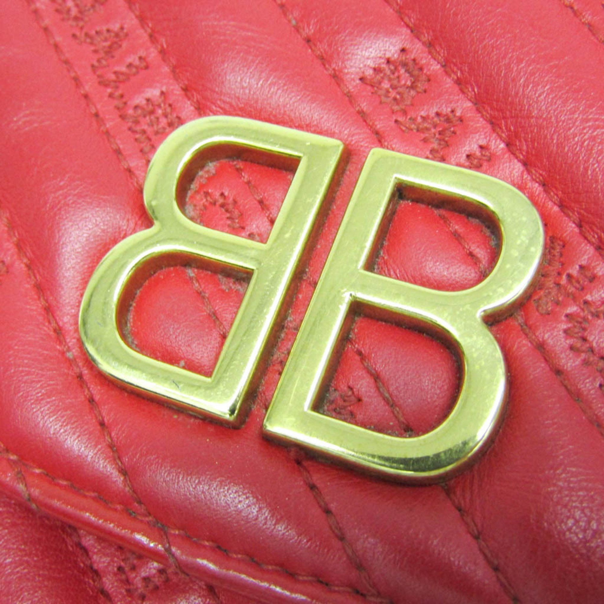 Balenciaga Balenciaga BB Logo 501681 Women's Leather Shoulder Bag Red Color Size ONE SIZE - 9 Thumbnail
