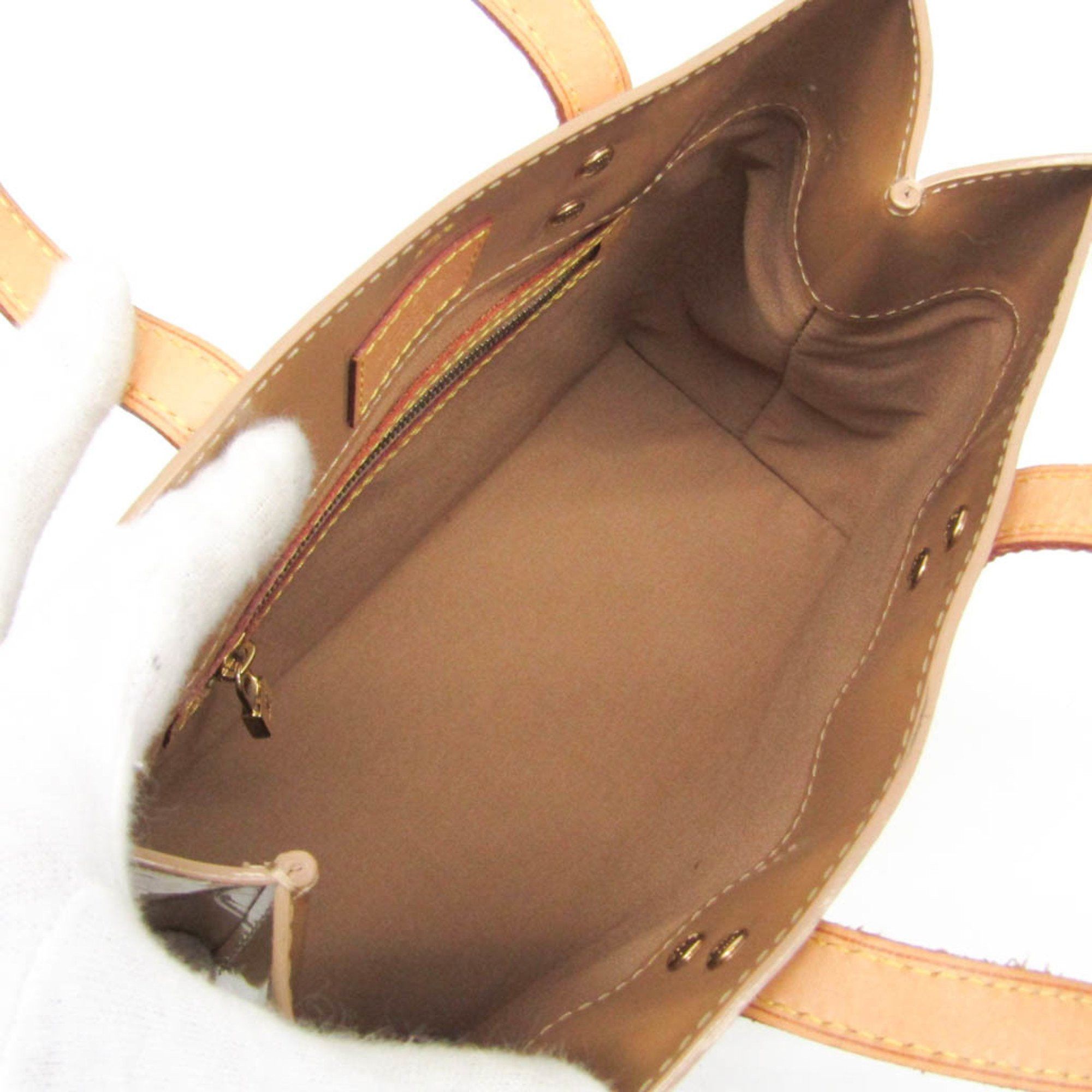 Louis Vuitton Louis Vuitton Monogram Vernis Reade PM M91334 Women's Handbag Noisette Size ONE SIZE - 4 Thumbnail