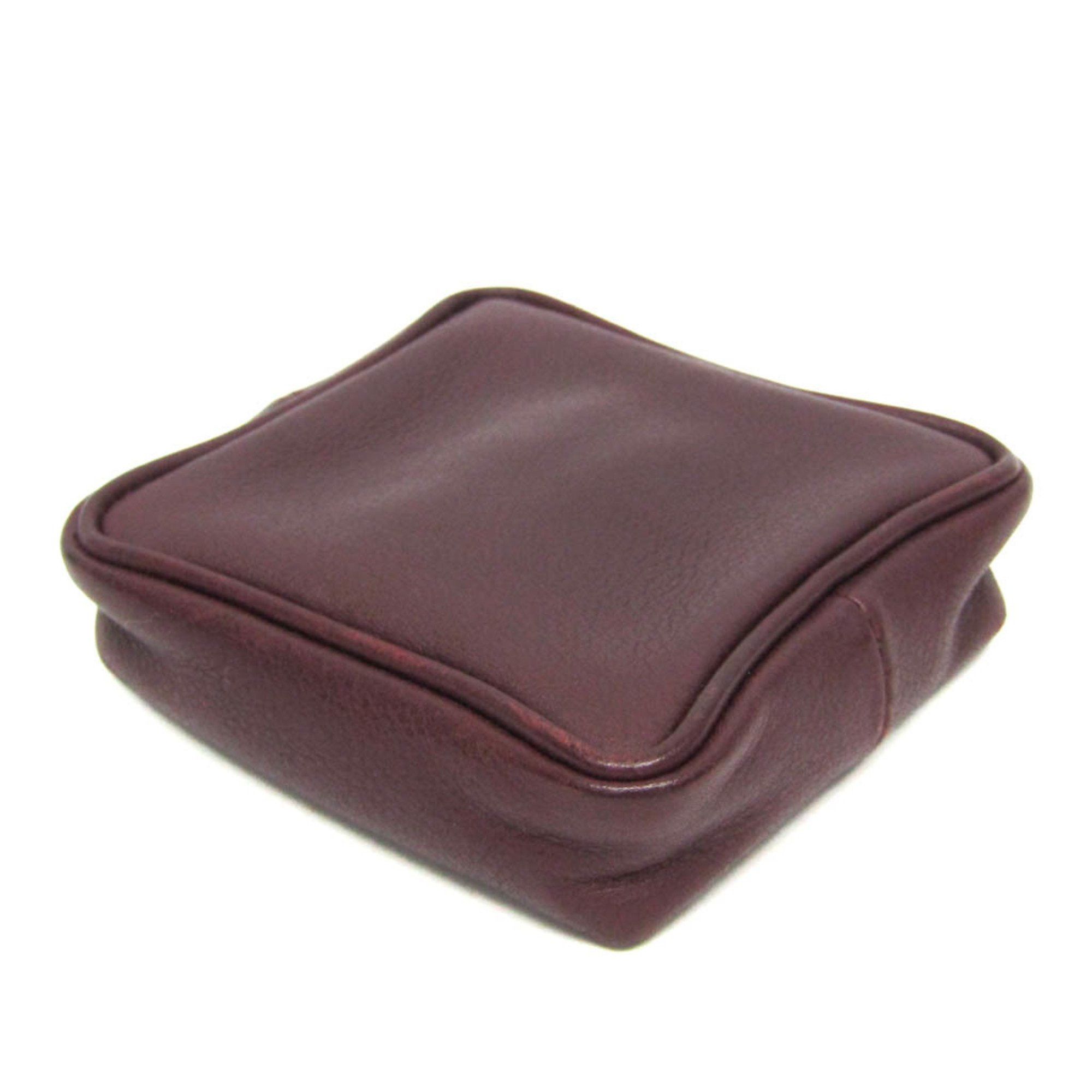 Hermes Hermes Bepop Women,Men Swift Leather Coin Purse/coin Case Wine Size ONE SIZE - 2 Thumbnail