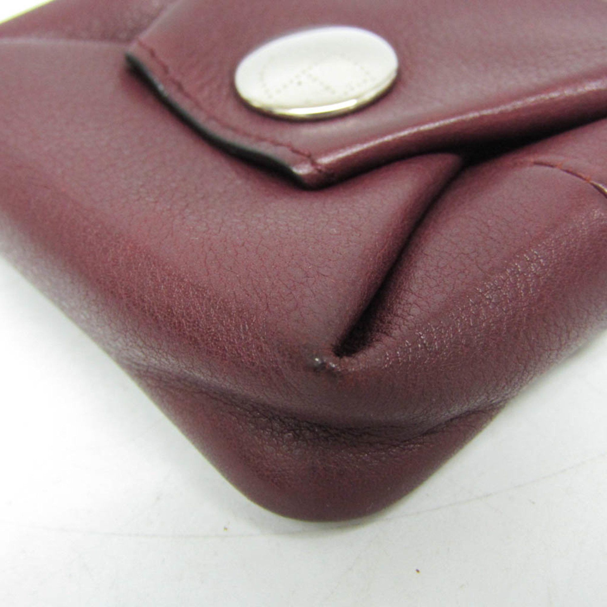 Hermes Hermes Bepop Women,Men Swift Leather Coin Purse/coin Case Wine Size ONE SIZE - 5 Thumbnail