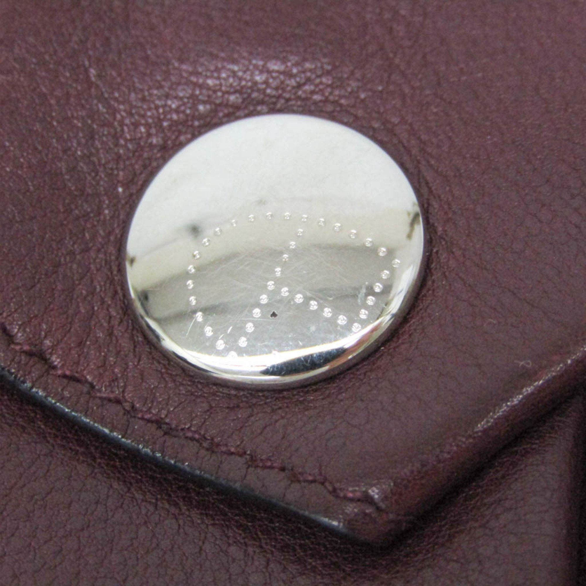 Hermes Hermes Bepop Women,Men Swift Leather Coin Purse/coin Case Wine Size ONE SIZE - 8 Thumbnail