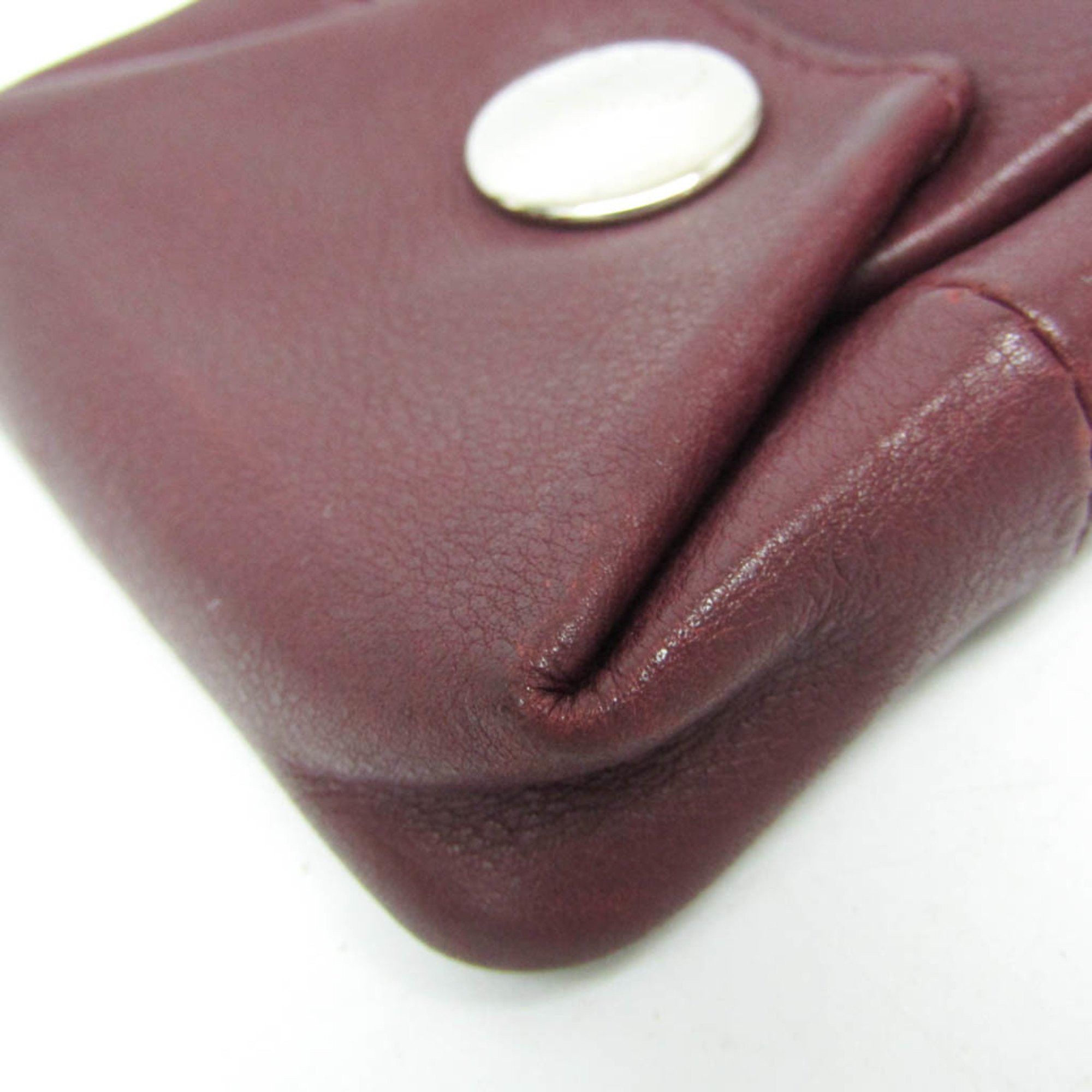 Hermes Hermes Bepop Women,Men Swift Leather Coin Purse/coin Case Wine Size ONE SIZE - 6 Thumbnail