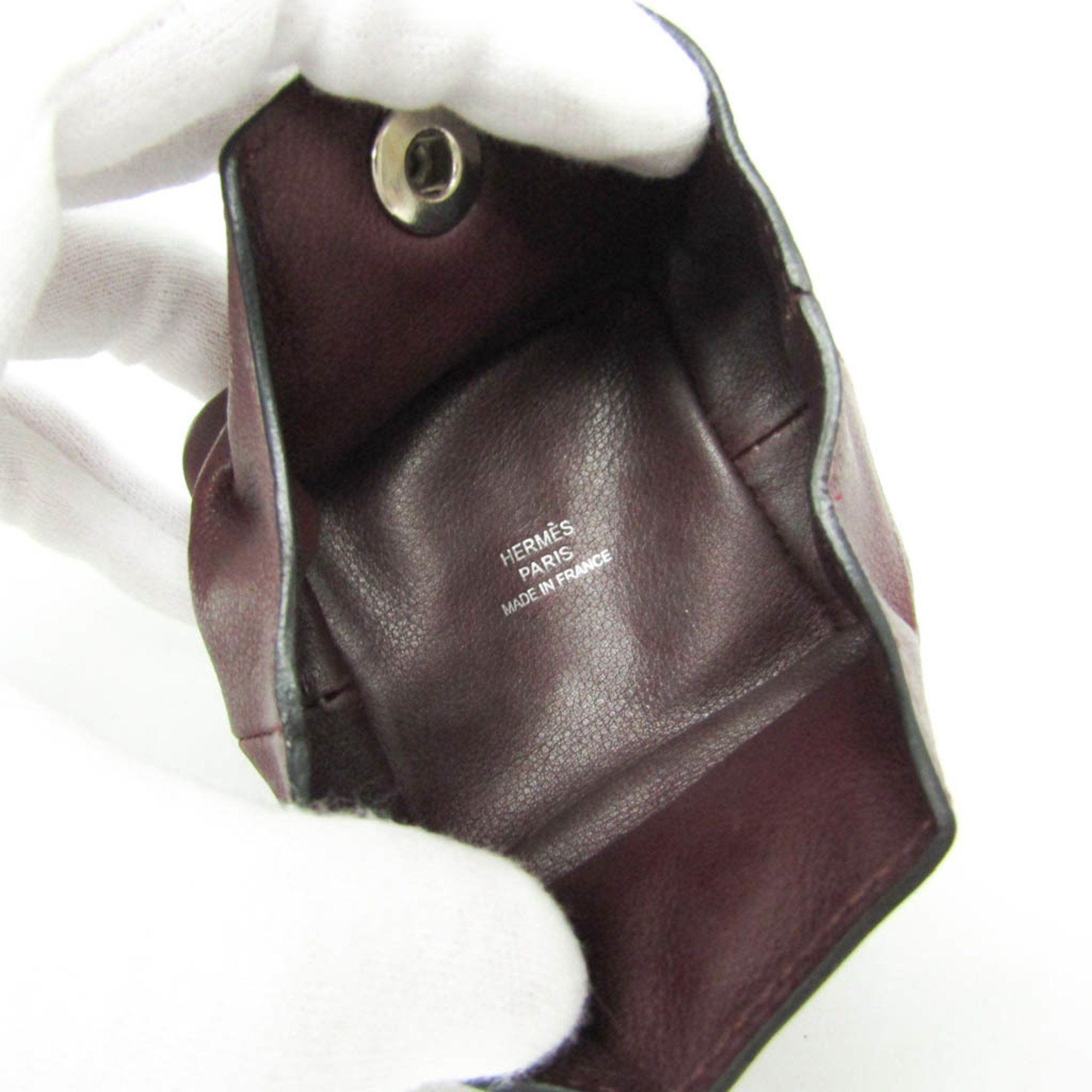 Hermes Hermes Bepop Women,Men Swift Leather Coin Purse/coin Case Wine Size ONE SIZE - 3 Thumbnail