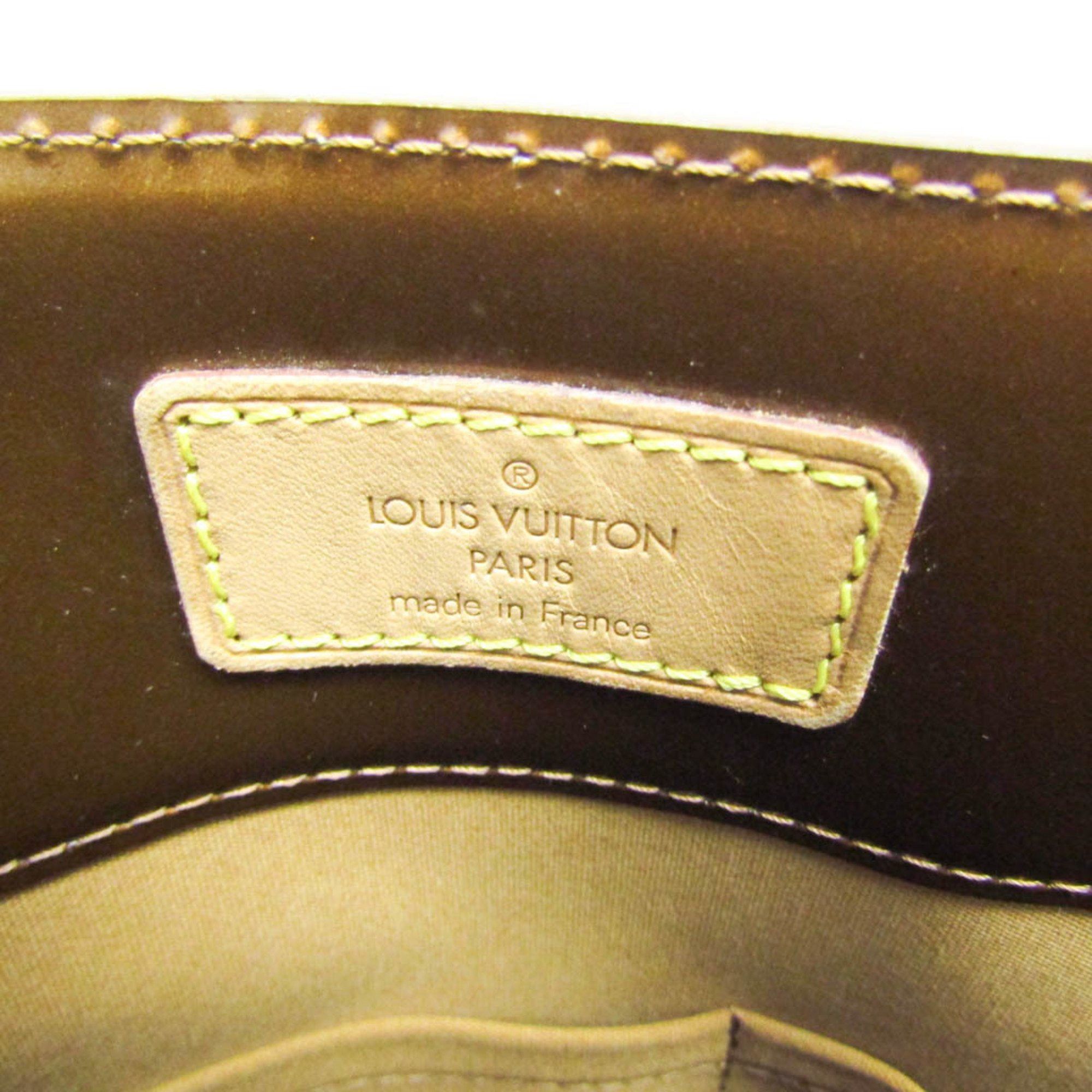 Louis Vuitton Louis Vuitton Monogram Vernis Reade MM M91143 Women's Handbag Bronze Size ONE SIZE - 13 Thumbnail