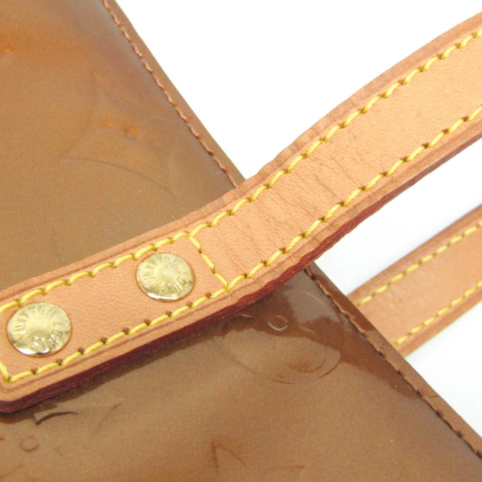 Louis Vuitton Louis Vuitton Monogram Vernis Reade MM M91143 Women's Handbag Bronze Size ONE SIZE - 11 Thumbnail