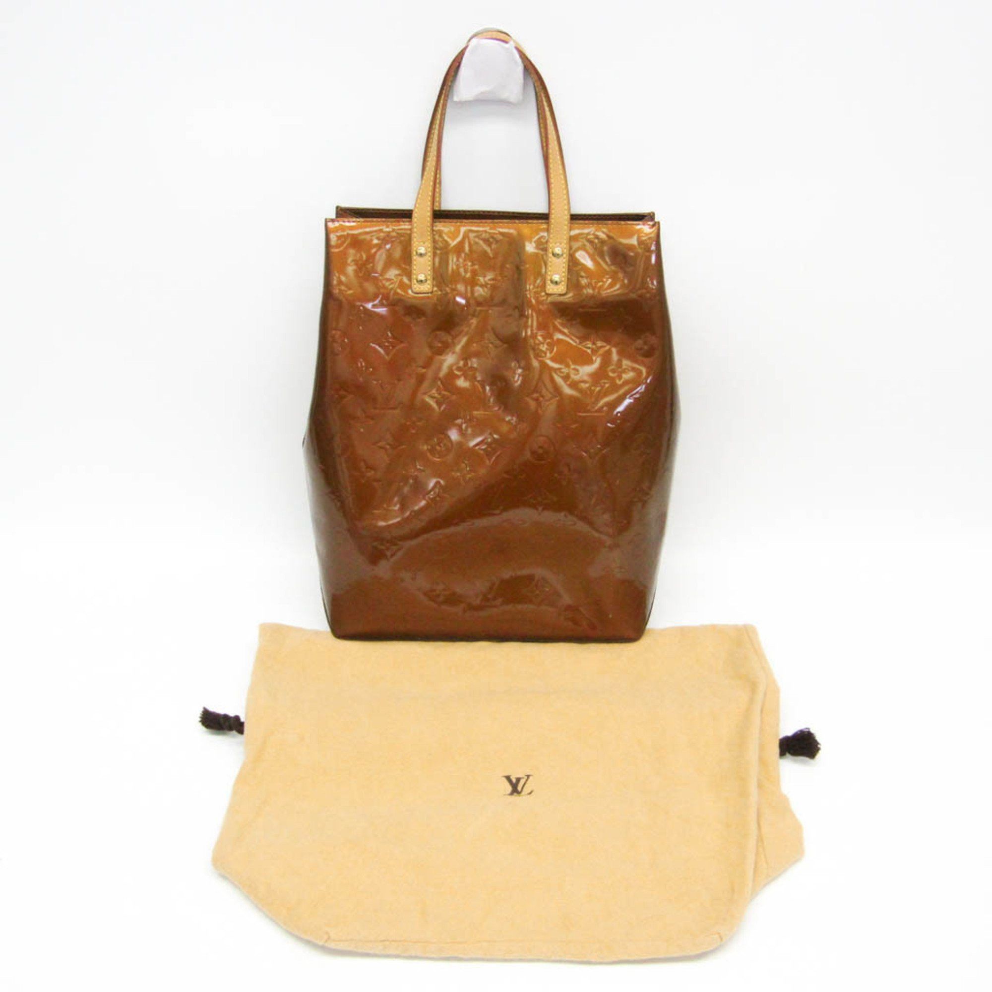 Louis Vuitton Louis Vuitton Monogram Vernis Reade MM M91143 Women's Handbag Bronze Size ONE SIZE - 2 Thumbnail