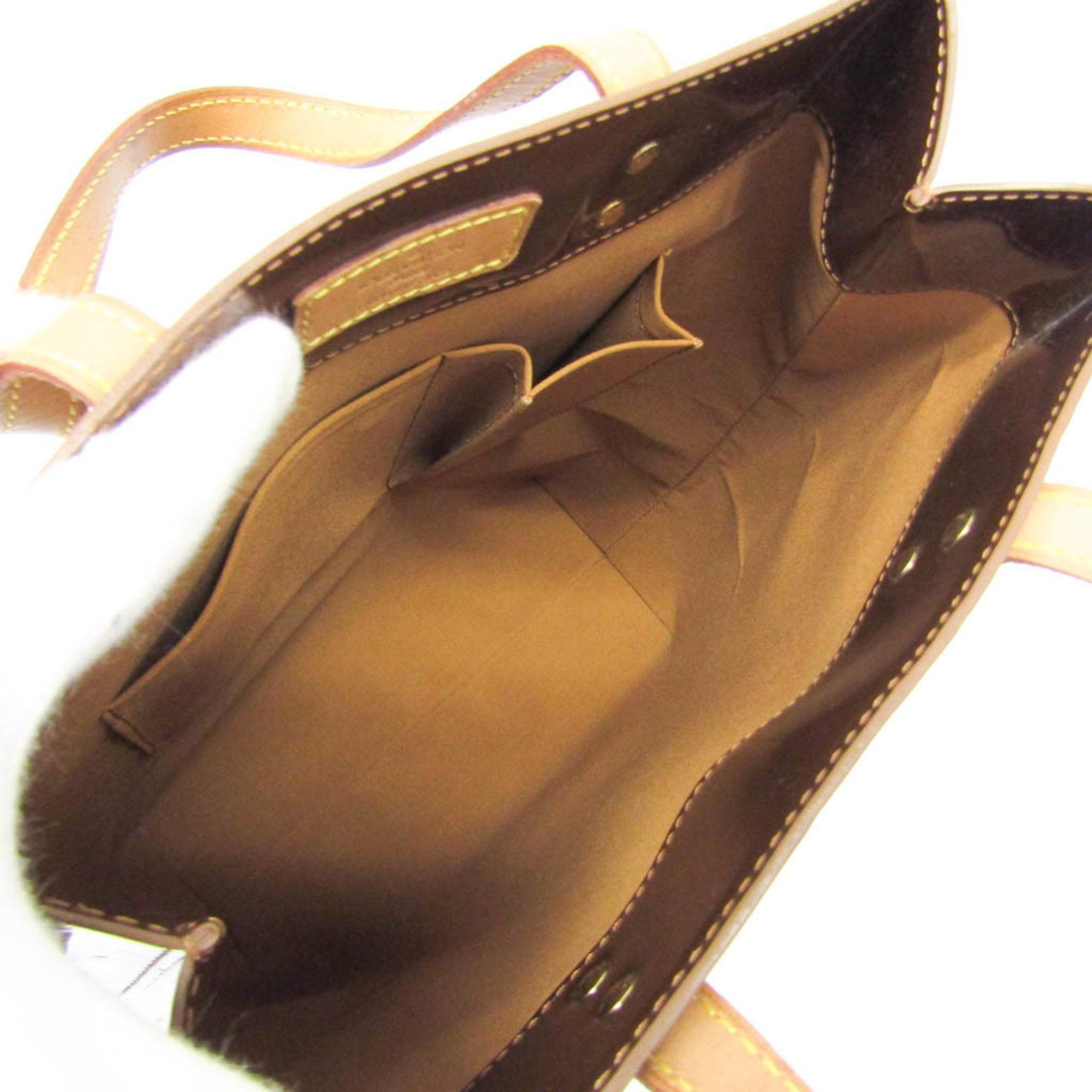 Louis Vuitton Louis Vuitton Monogram Vernis Reade MM M91143 Women's Handbag Bronze Size ONE SIZE - 4 Thumbnail