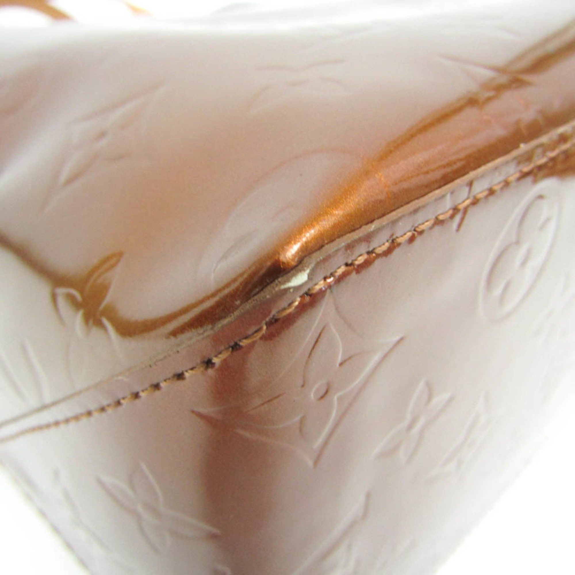 Louis Vuitton Louis Vuitton Monogram Vernis Reade MM M91143 Women's Handbag Bronze Size ONE SIZE - 5 Thumbnail