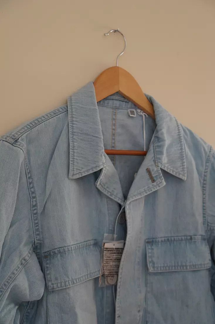 Lemaire × Uniqlo UNIQLO U Light Blue Denim Field Jacket Size US M / EU 48-50 / 2 - 2 Thumbnail