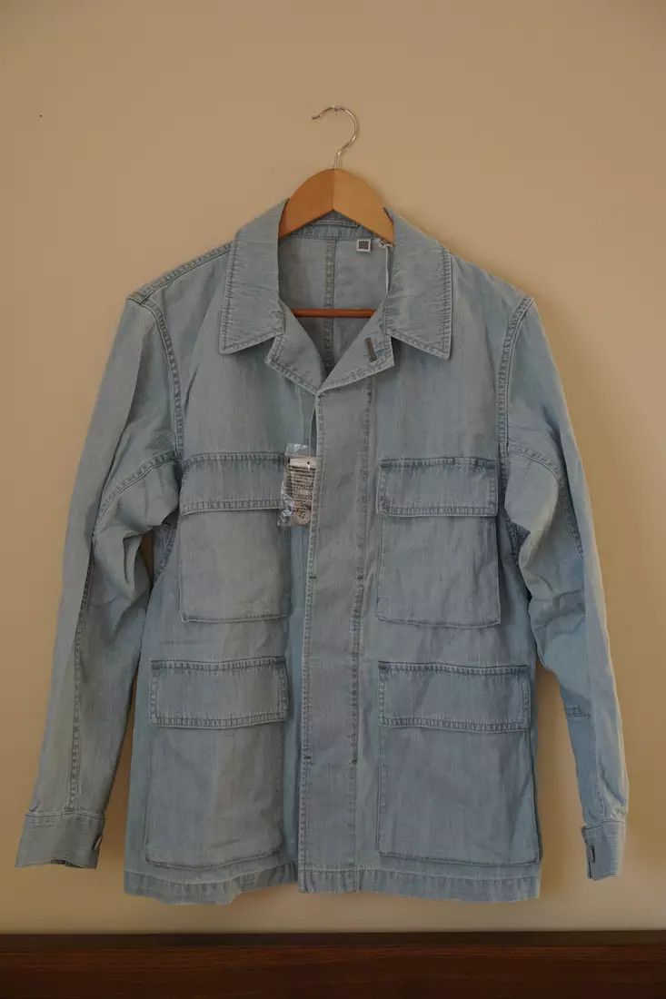 Lemaire × Uniqlo UNIQLO U Light Blue Denim Field Jacket Size US M / EU 48-50 / 2 - 1 Thumbnail