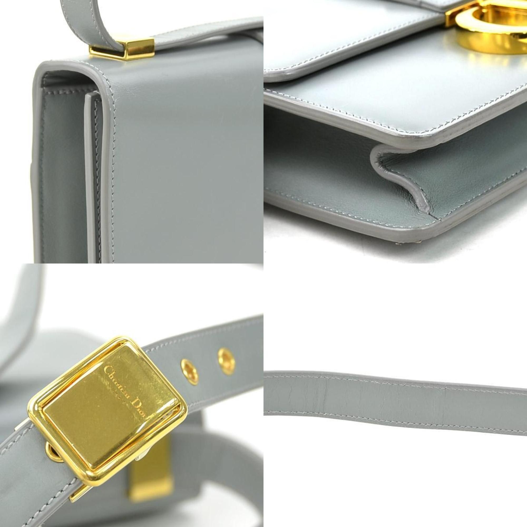 Dior Christian Dior Shoulder Bag 30 Montaigne Leather Grey Gold Women's e60458g Size ONE SIZE - 3 Thumbnail