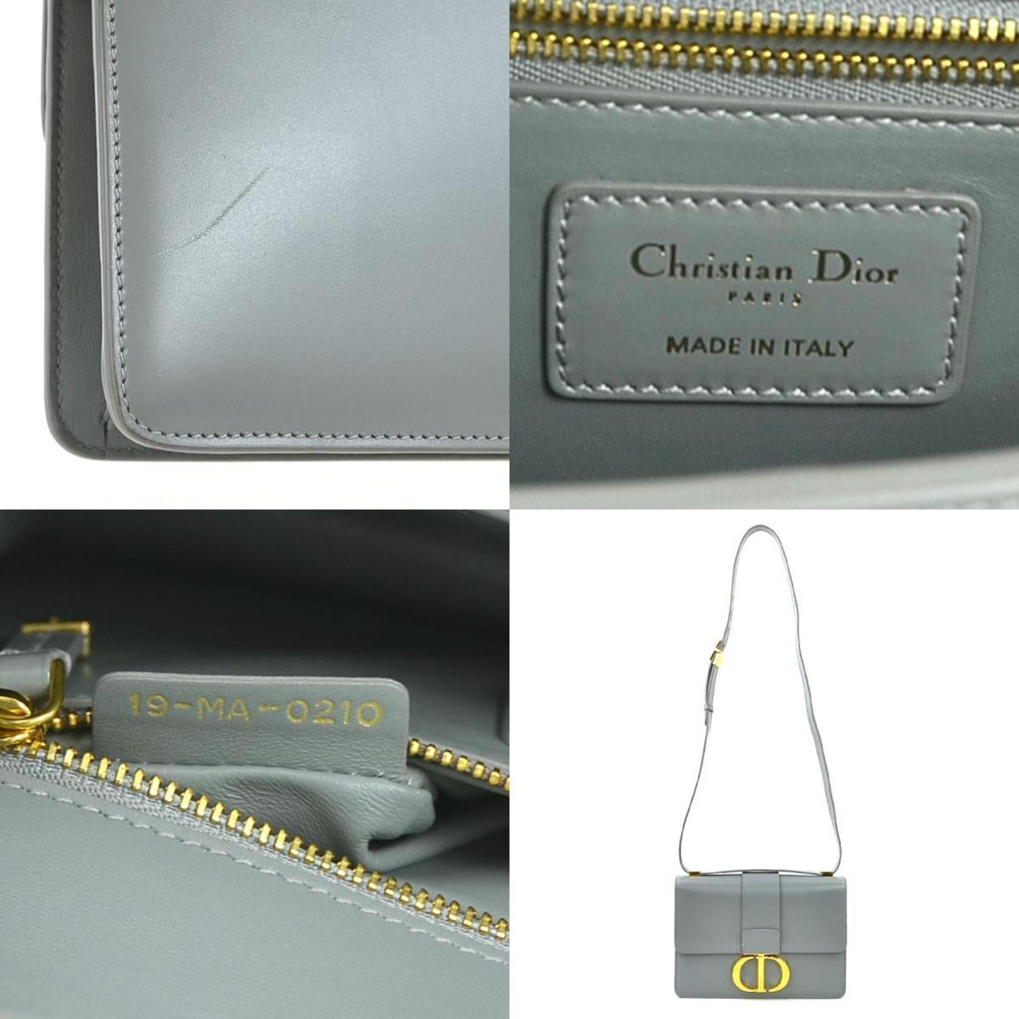 Dior Christian Dior Shoulder Bag 30 Montaigne Leather Grey Gold Women's e60458g Size ONE SIZE - 5 Thumbnail