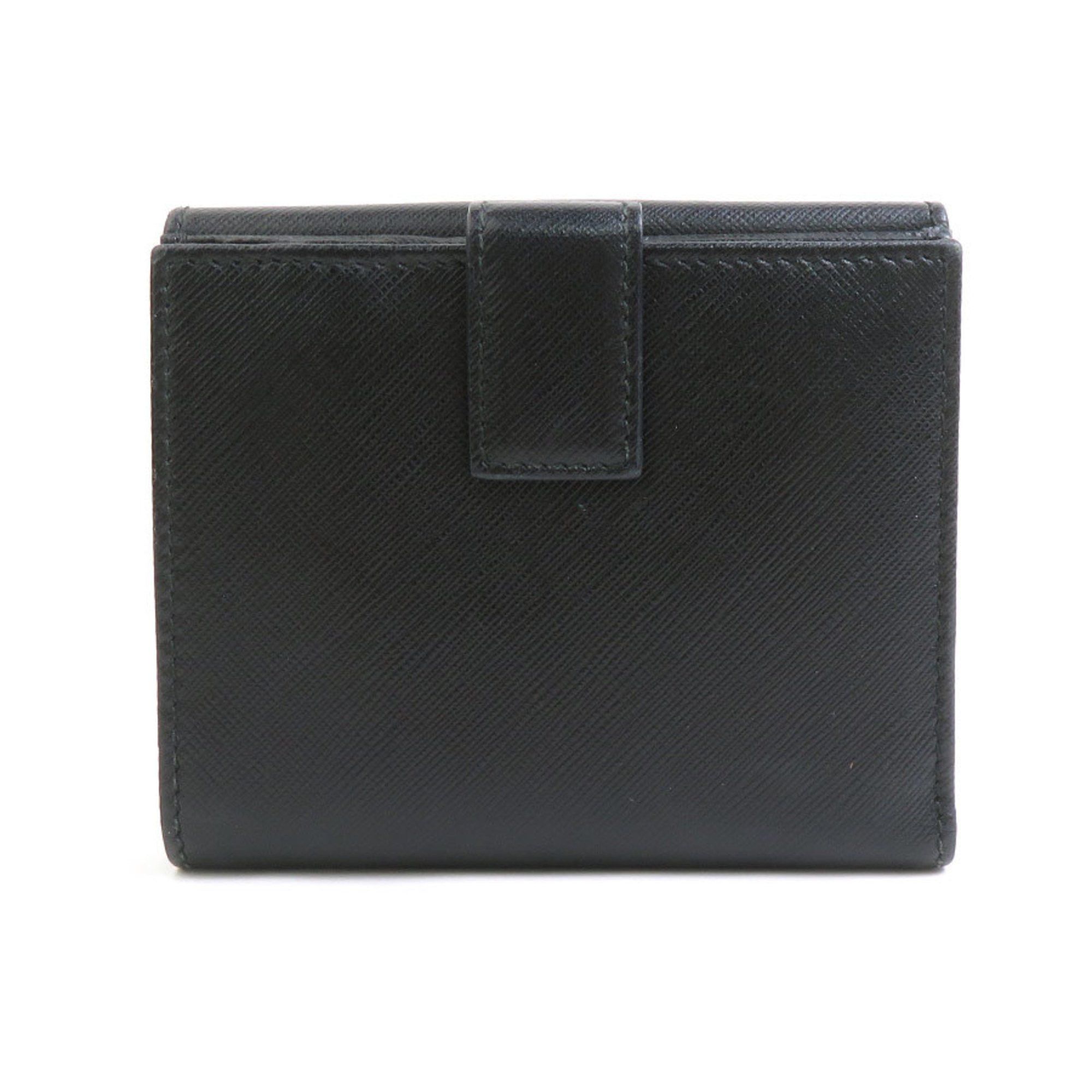 Salvatore Ferragamo Salvatore Ferragamo Bi-fold Wallet Vara Ribbon Leather Black Gold Women's e60441a Size ONE SIZE - 2 Thumbnail