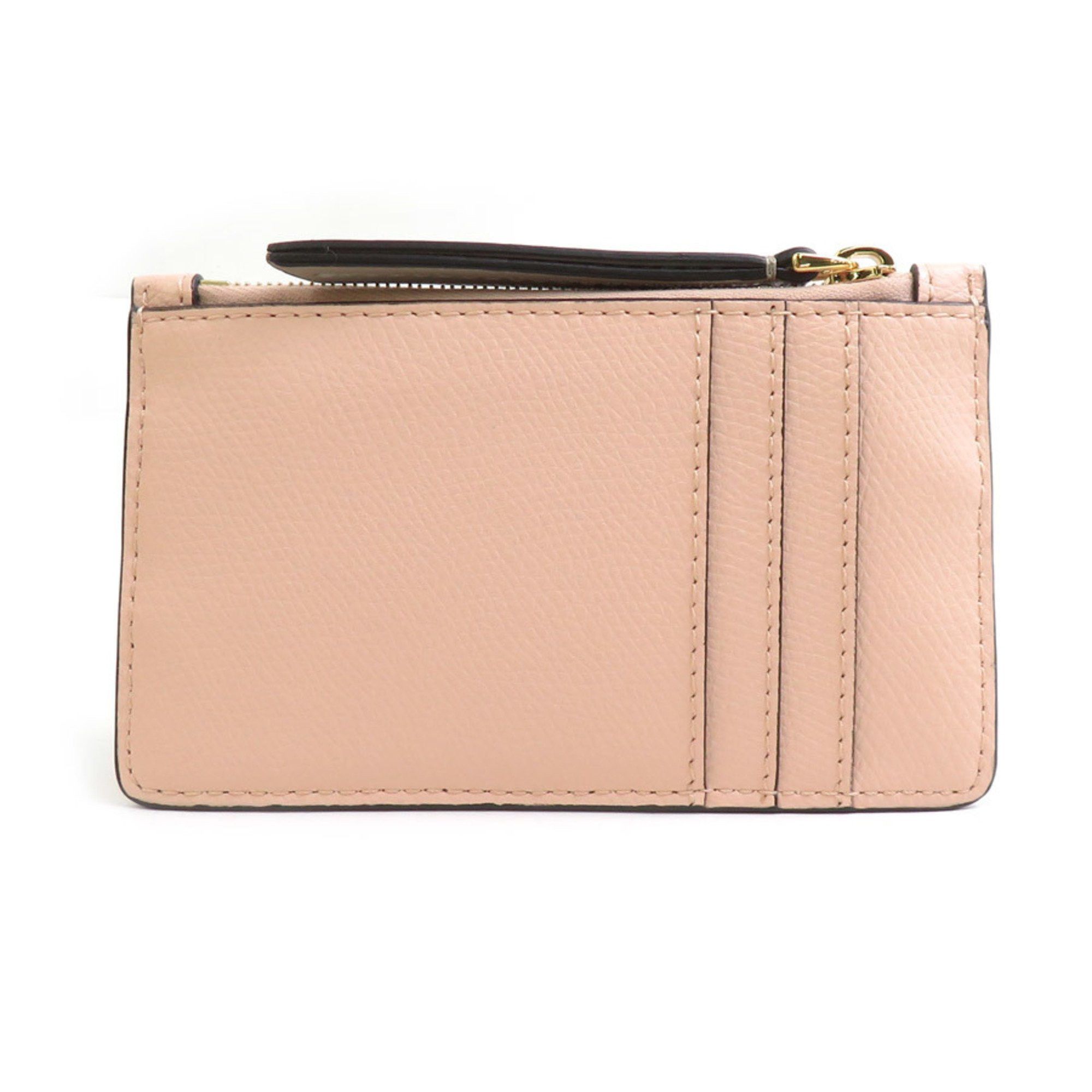 Fendi FENDI Business Card Holder/Card Case Leather Pink Beige Gold Women's 7AS135 ALS6 e60460g Size ONE SIZE - 2 Thumbnail