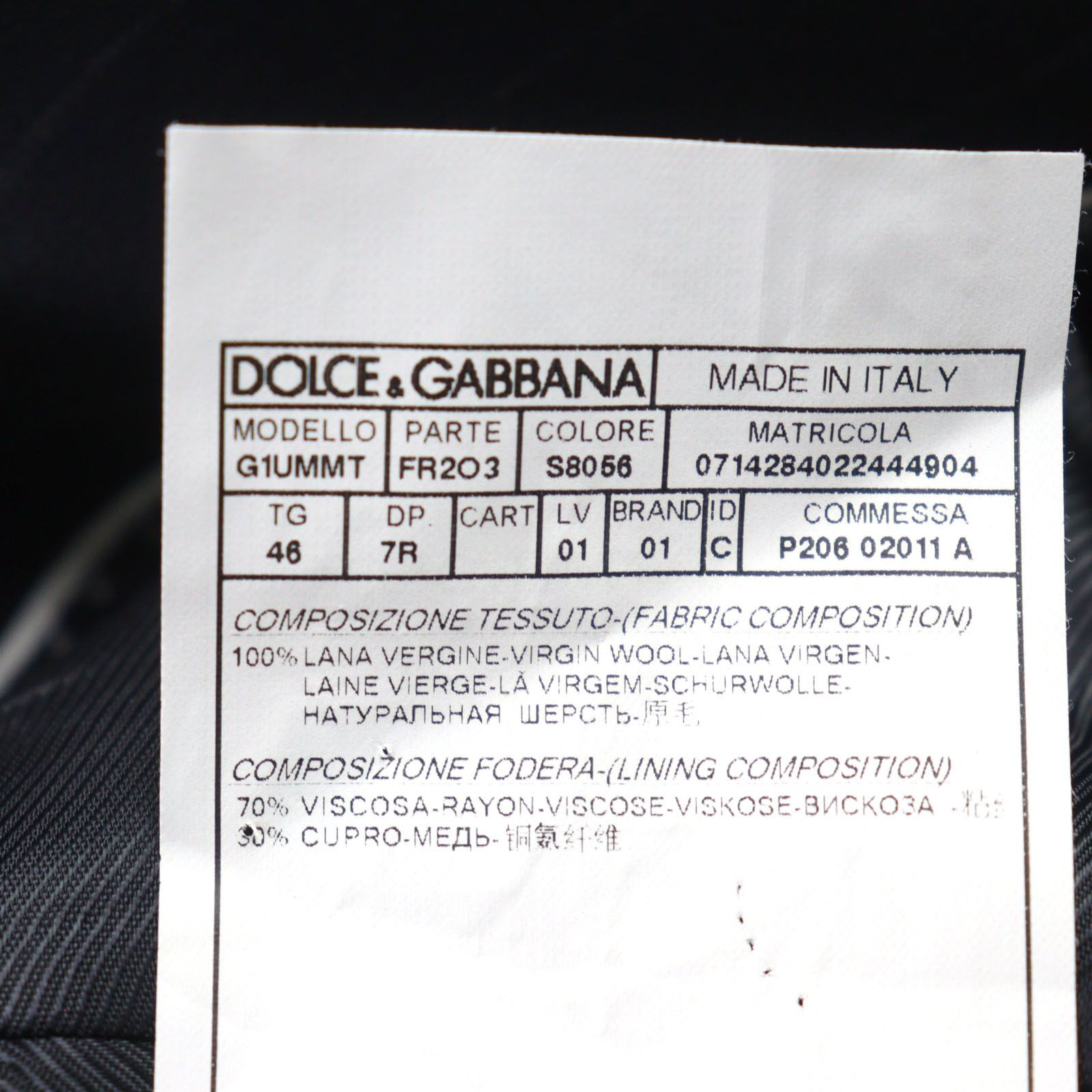 Dolce & Gabbana Dolce & Gabbana Dolce&Gabbana Double-breasted Three-piece Suit Others Suits G1UMMT Size ONE SIZE - 16 Thumbnail