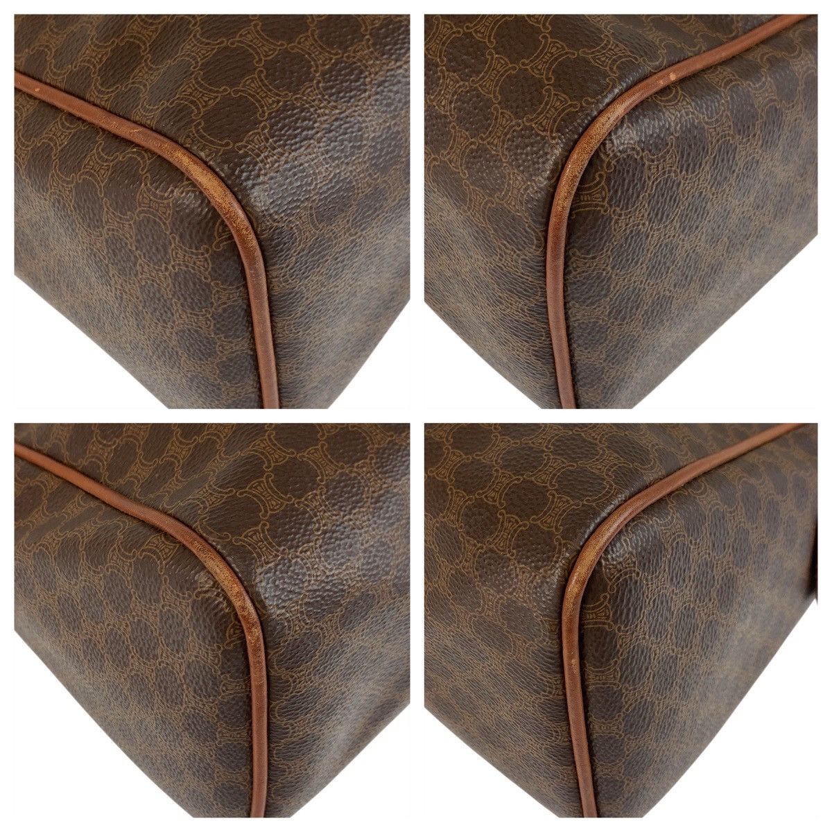 Celine Celine Celine Macadam PVC Leather Boston Bag Canvas Handbag M94 Size ONE SIZE - 3 Thumbnail