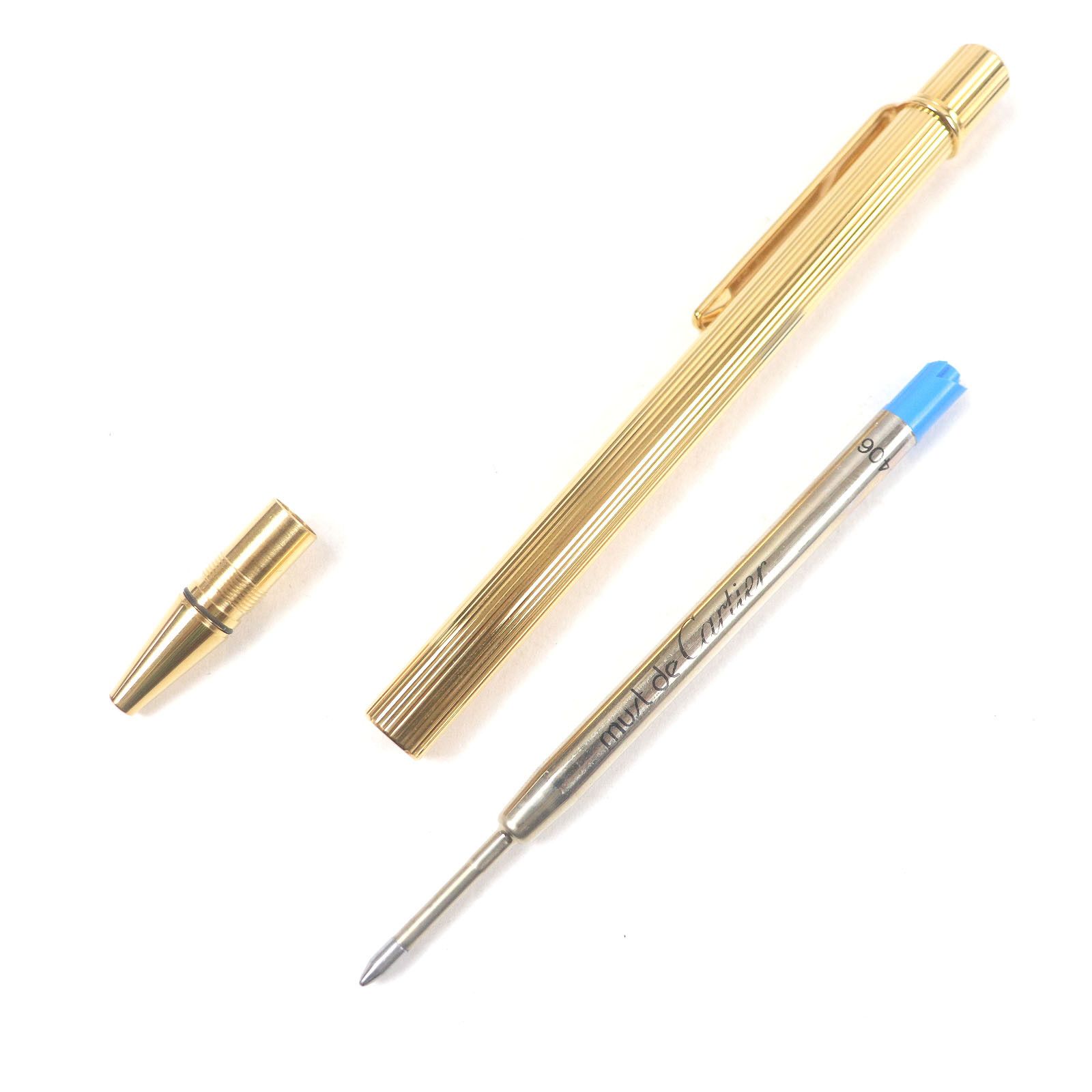 Cartier Cartier Cartier Must de Cartier Ballpoint Pen Metal Pen DUTY FREE for USA Size ONE SIZE - 3 Thumbnail