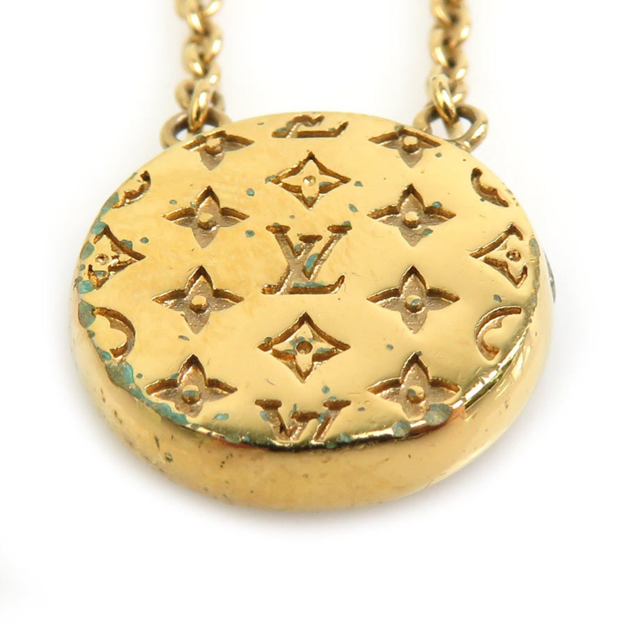 Louis Vuitton Louis Vuitton Necklace Collier LtoV Metal Gold x Silver Men's Women's M69643 h31210i Size ONE SIZE - 4 Thumbnail