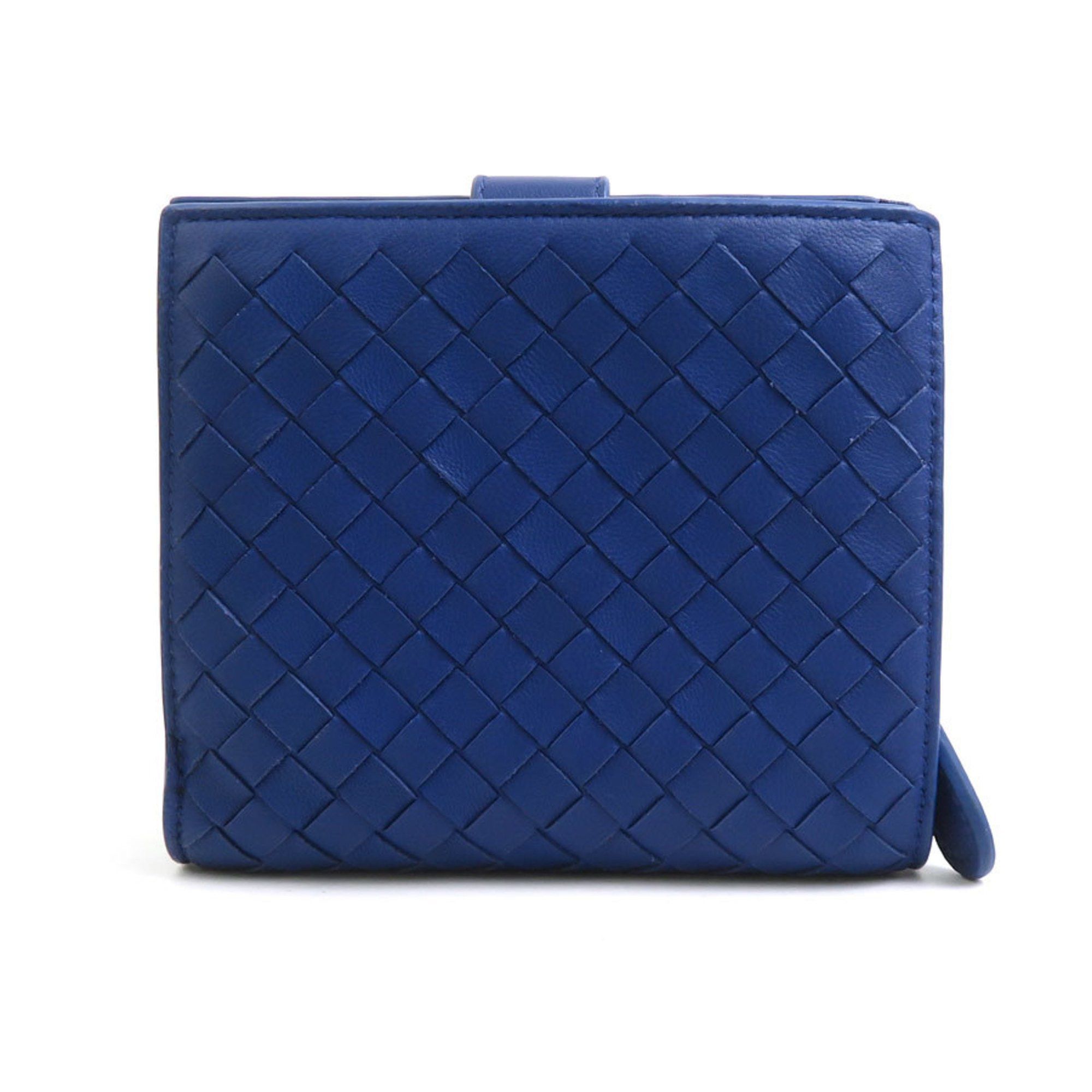 Bottega Veneta BOTTEGA VENETA Bi-fold Wallet Intrecciato Leather Blue Men's Women's h31194a Size ONE SIZE - 2 Thumbnail