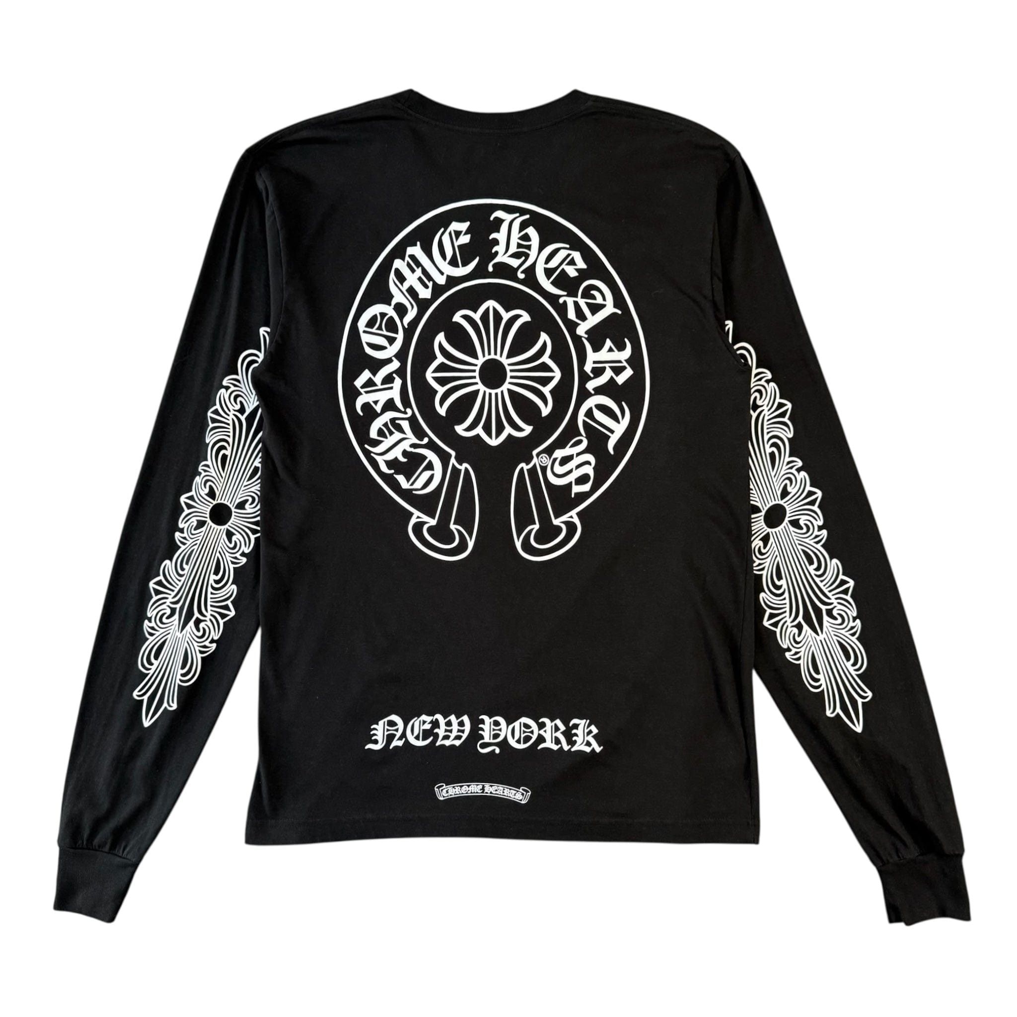 トップス Chrome Hearts Floral Dagger Longsleeve Chrome Hearts Chrome Hearts Floral Dagger Long Sleeve Tee
